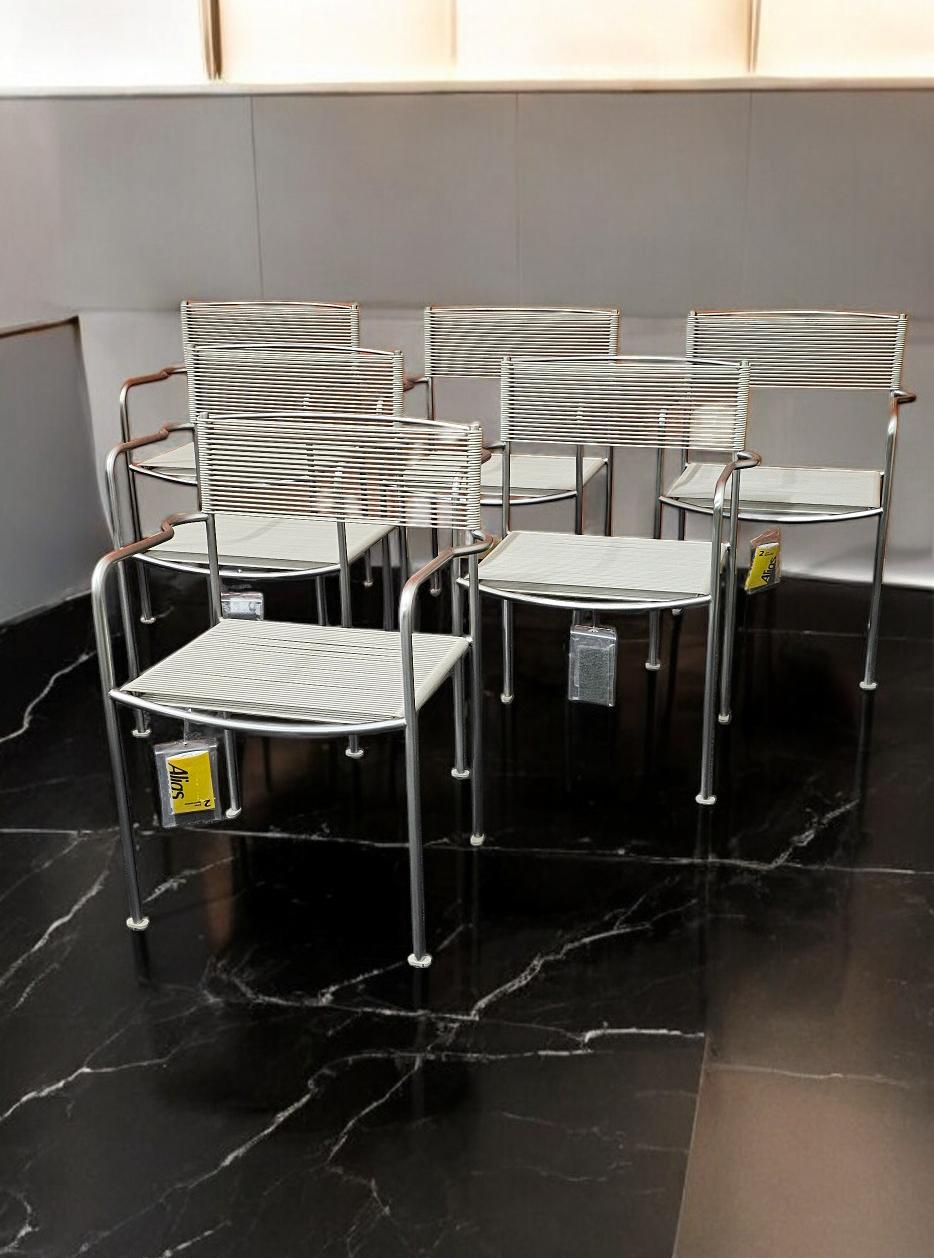 Italian Chairs Alias 201 Green PVC, set of six, by Giandomenico Belotti, 2012 6