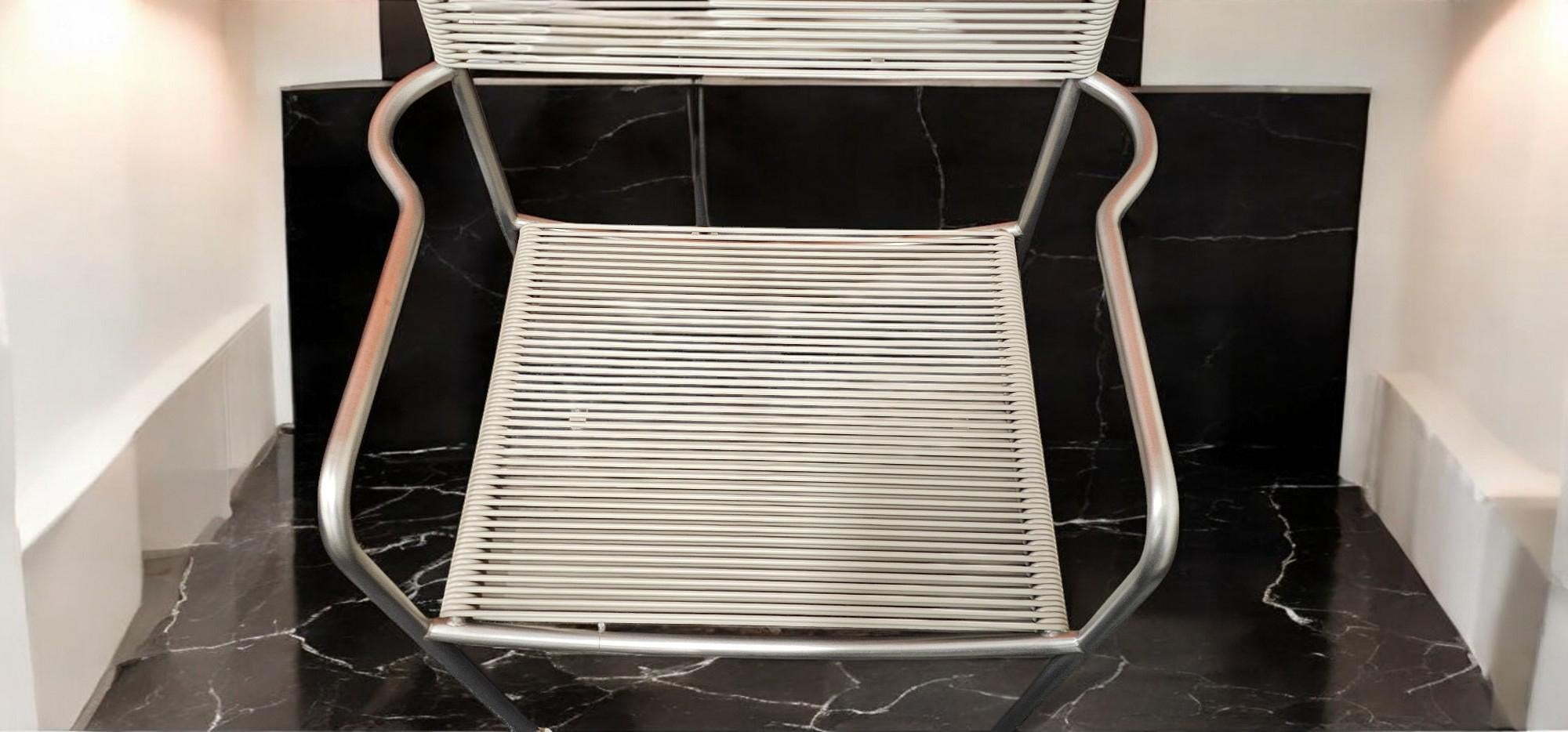 Italian Chairs Alias 201 Green PVC, set of six, by Giandomenico Belotti, 2012 8