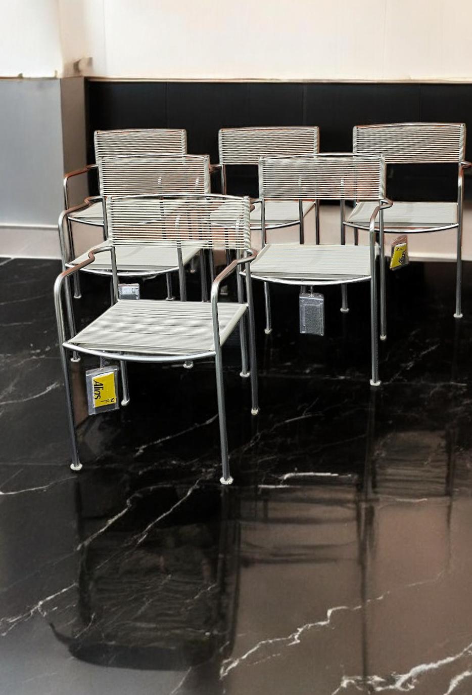 Italian Chairs Alias 201 Green PVC, set of six, by Giandomenico Belotti, 2012 2