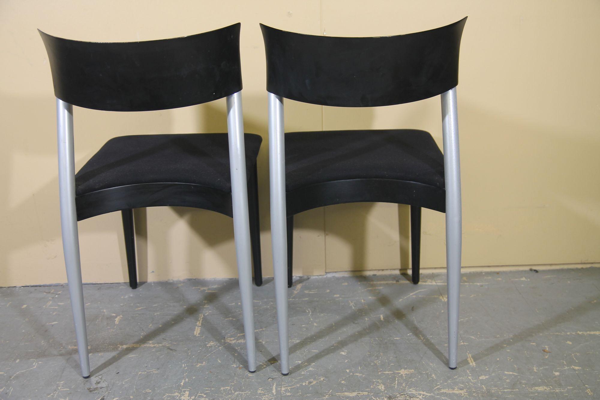 Late 20th Century Italian chairs by Potocco For Sale