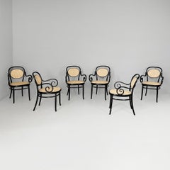 Italian chairs in straw and wood for Sautto e Liberale, 1930s