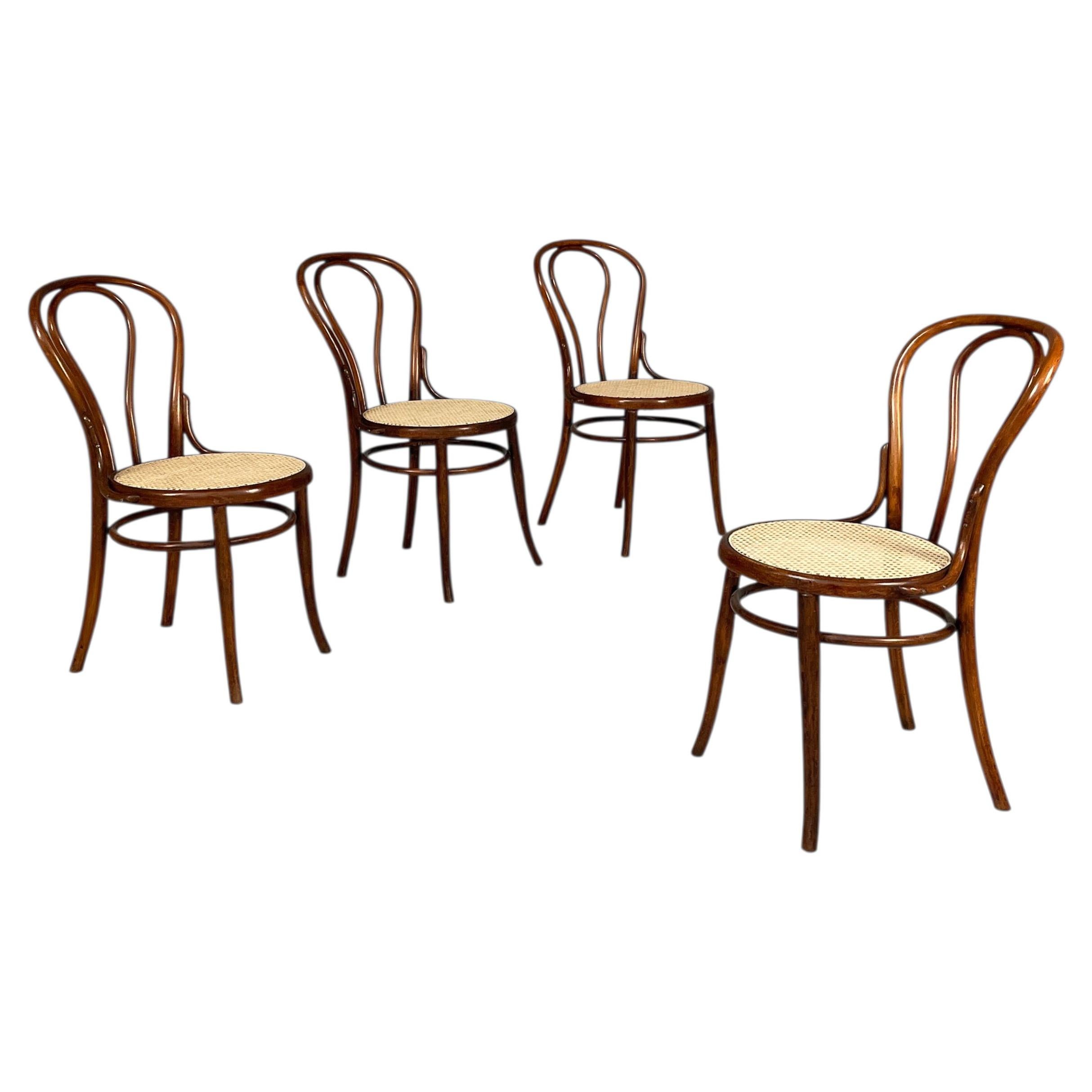 Italian chairs in wood and straw, early 1900s