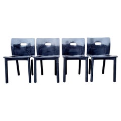 Chaises italiennes Modèle 4870 d'Anna Castelli Ferrieri pour Kartell, Italie, années 80