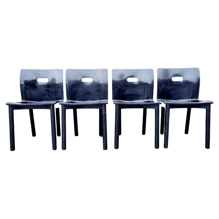 Italian Chairs Model 4870 by Anna Castelli Ferrieri for Kartell