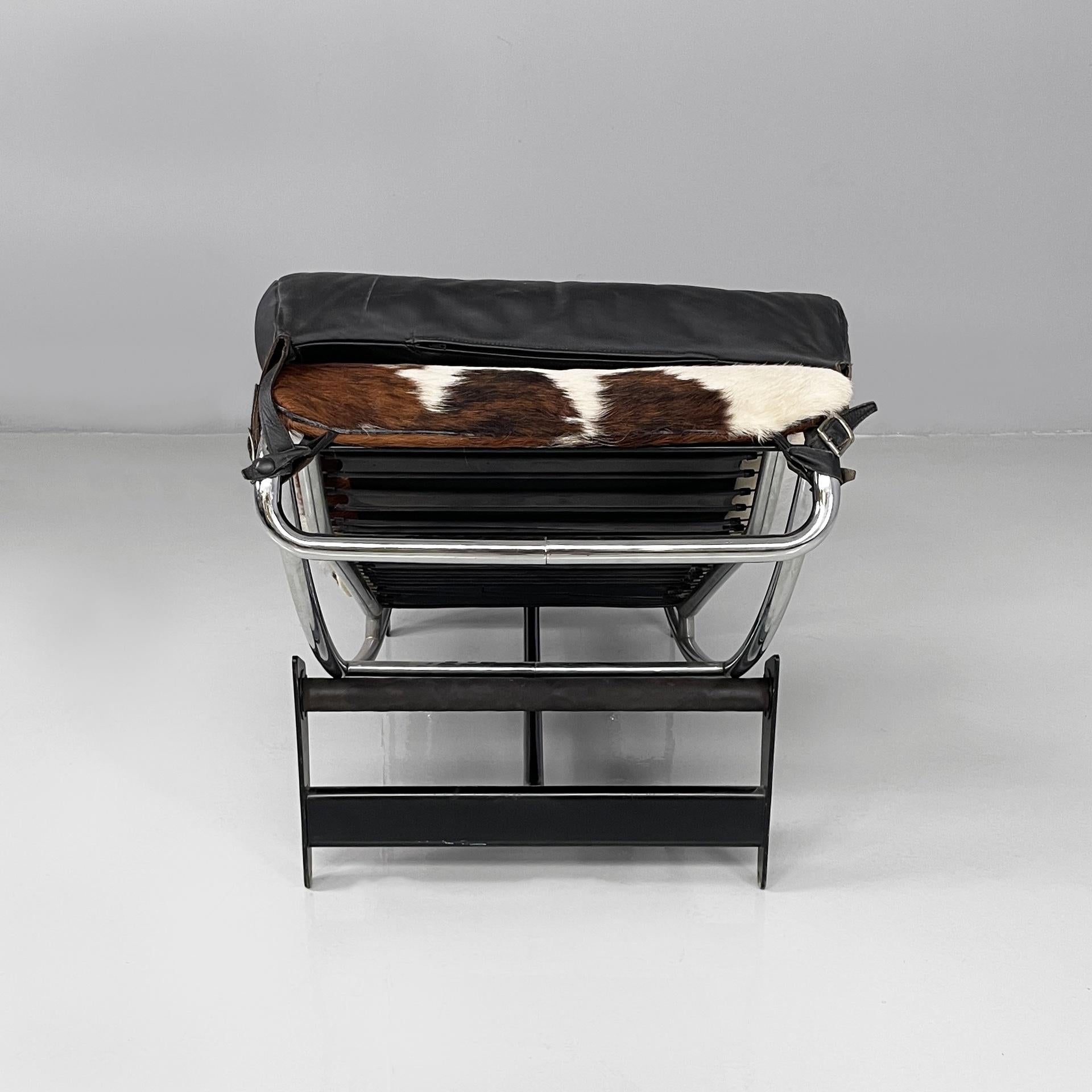 Italiano Chaise longue italiana LC4 di Le Corbusier, Jeanneret Perriand Cassina, anni '70 in vendita