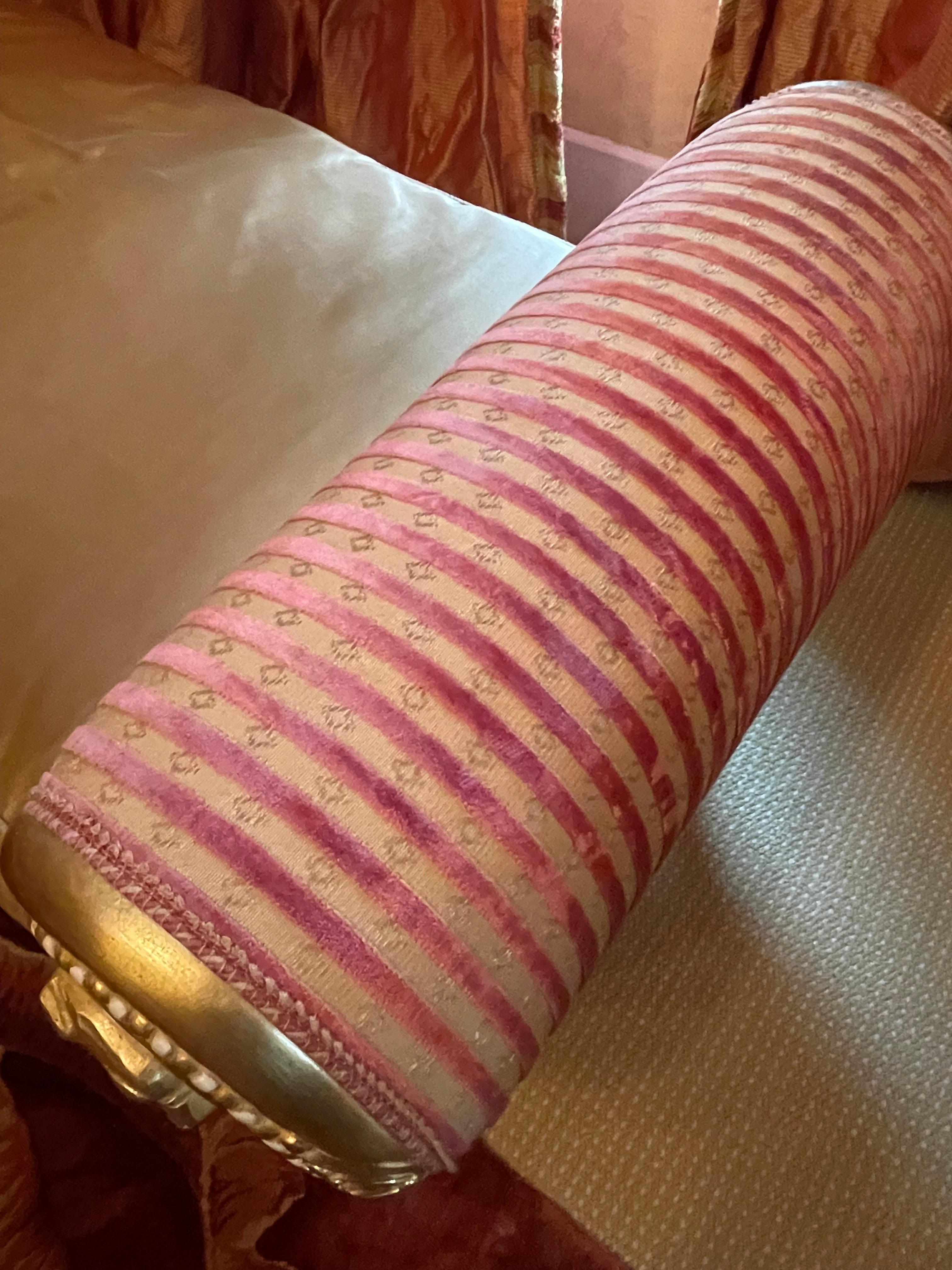 International Style Italian Chaise Longue silk  For Sale