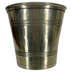 Vintage Italian Champagne Wine Ice Bucket Wastebasket from Match Pewter 