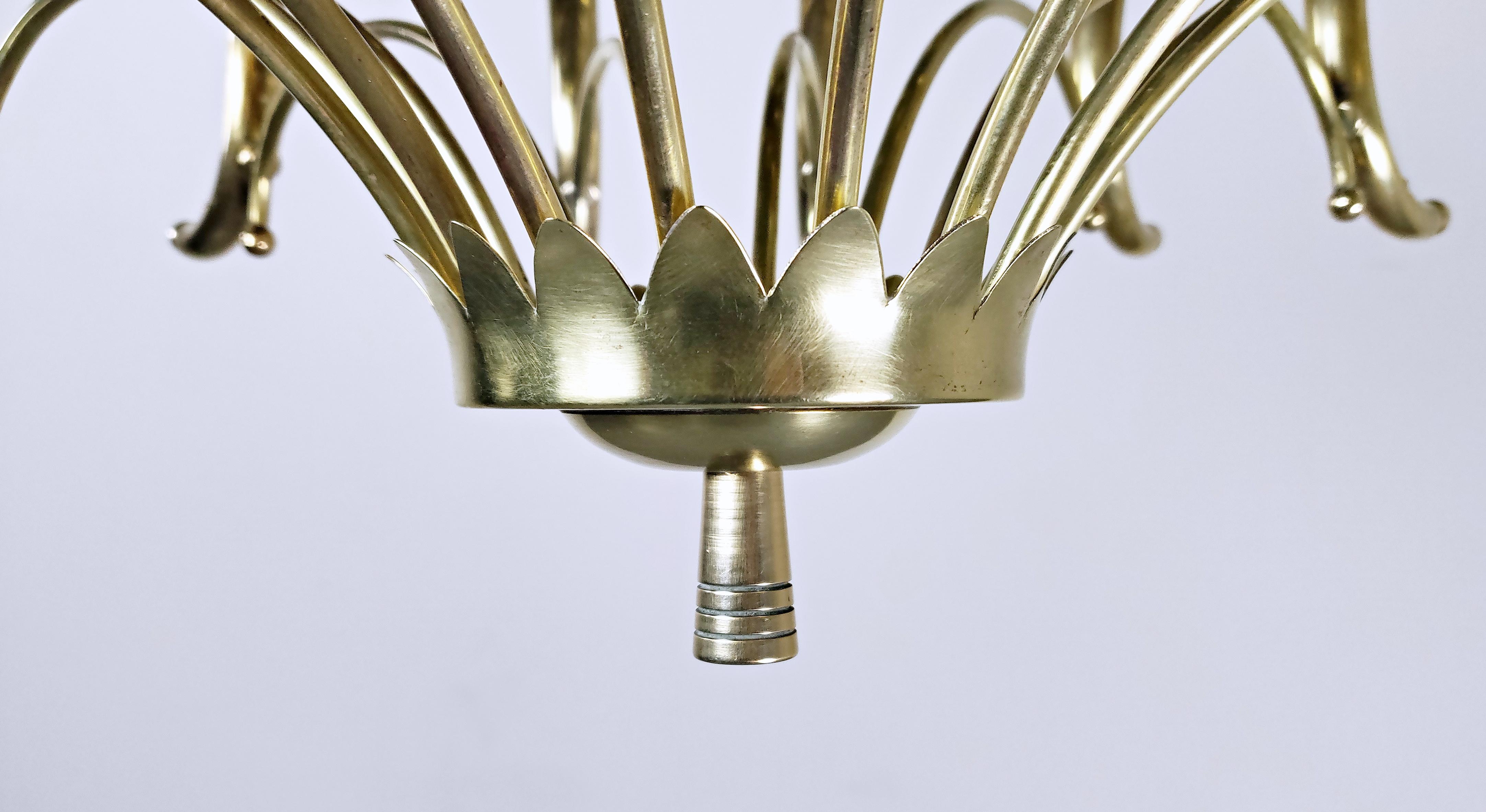 Mid-Century Modern Italian Chandelier, 1950s In Good Condition For Sale In Brussels, BE