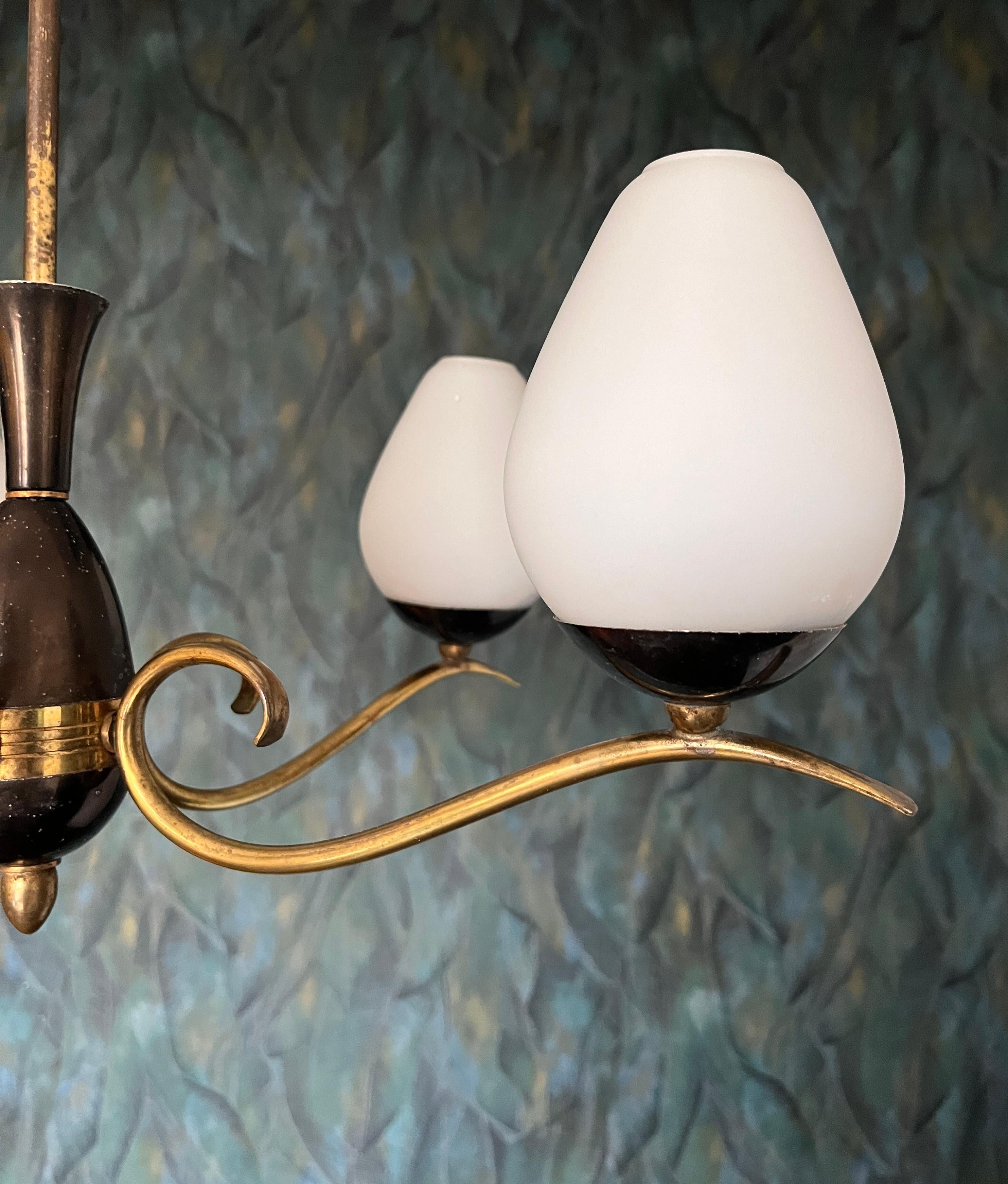 Italian chandelier 1950s For Sale 1
