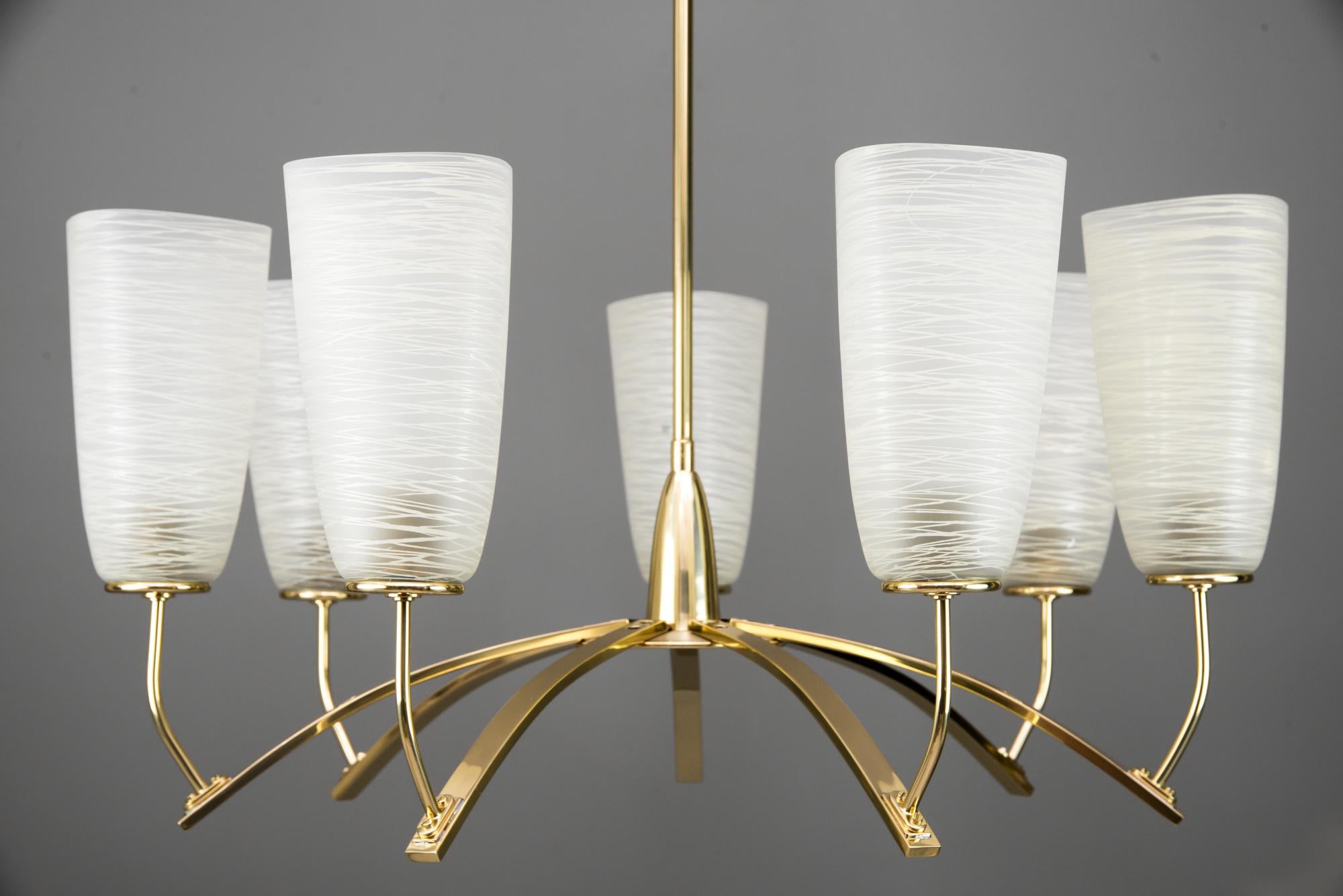 Italian chandelier circa 1960s
Polished and stove enamelled.