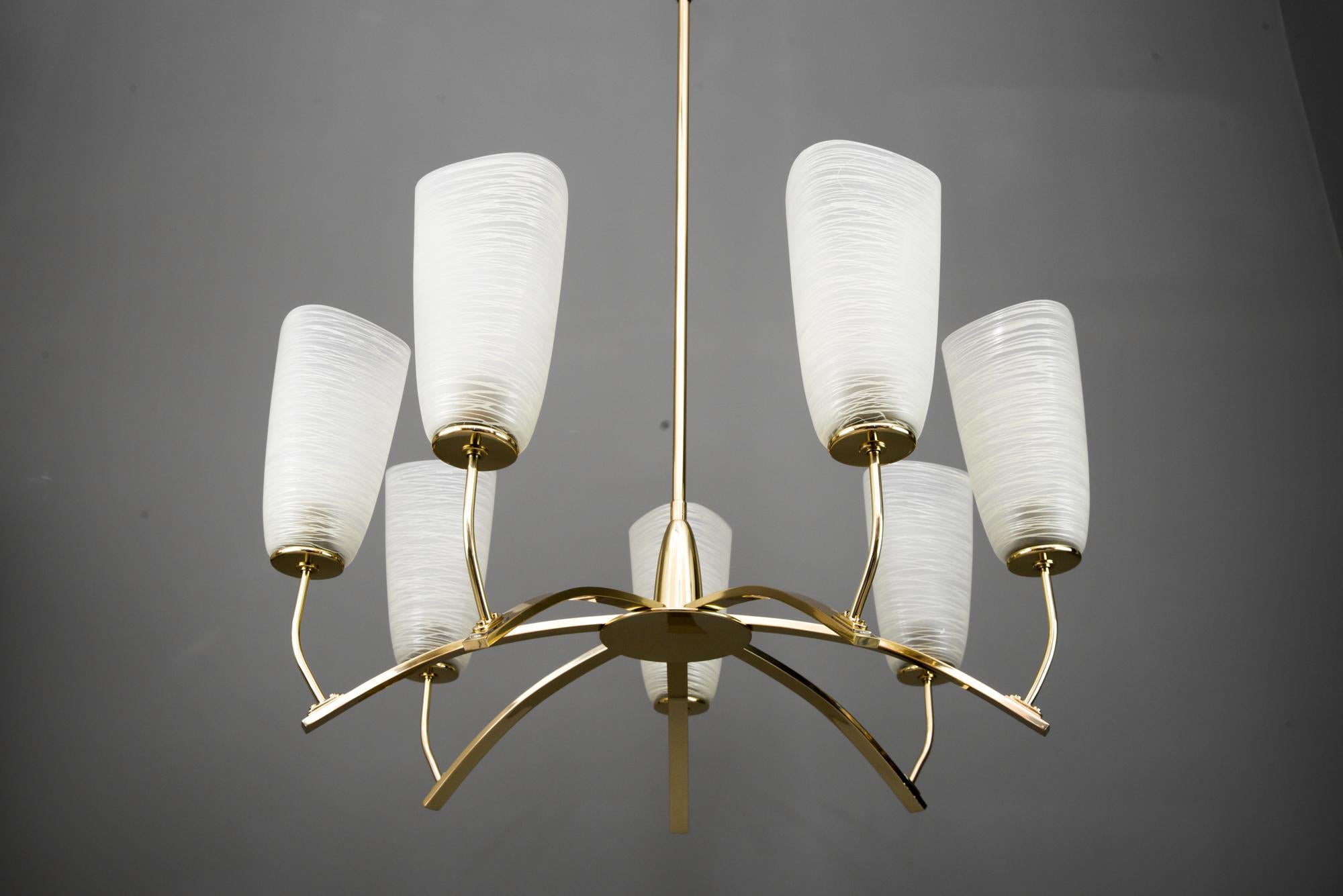 Mid-Century Modern Italian Chandelier, circa 1960s For Sale