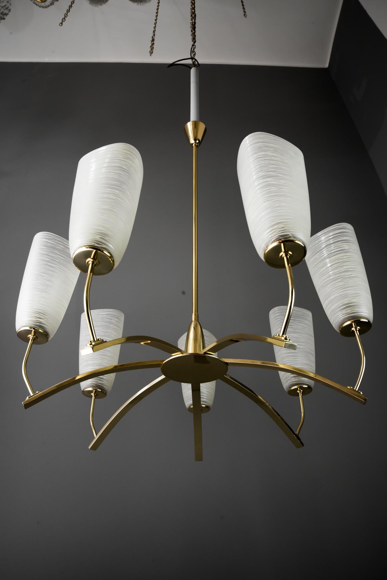 Italian Chandelier, circa 1960s In Good Condition For Sale In Wien, AT