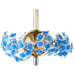 Italian Chandelier Attributed to Fontana Arte, 1950s