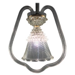 Italian Chandelier by Barovier & Toso, Murano, 1950