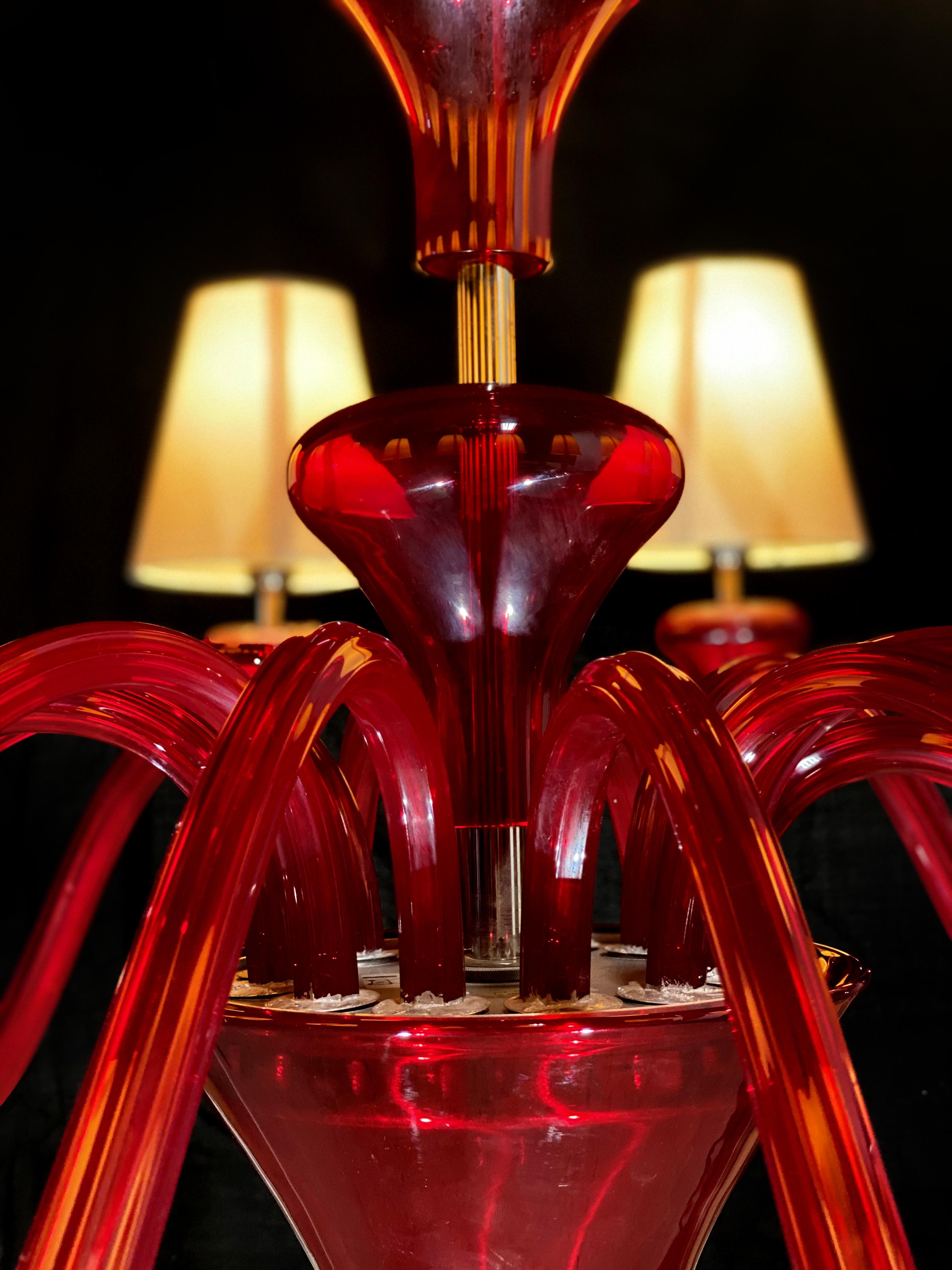 Lustre italien de Barovier & Toso Murano, 1990 en vente 6