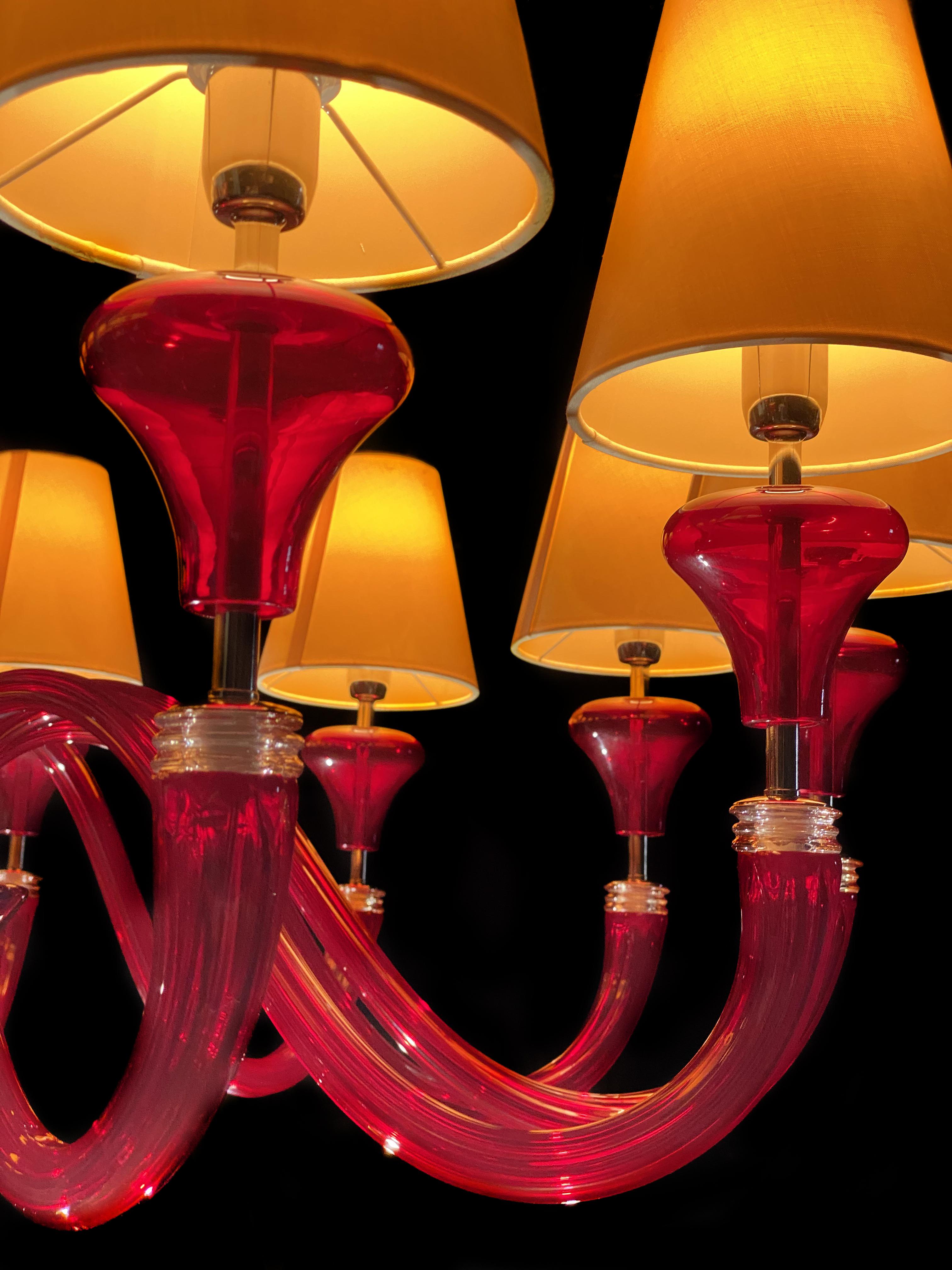 Lustre italien de Barovier & Toso Murano, 1990 en vente 14