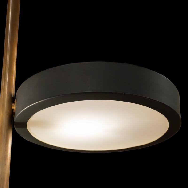 Aluminum Italian chandelier by Bruno Gatta for Stilnovo 1960 For Sale