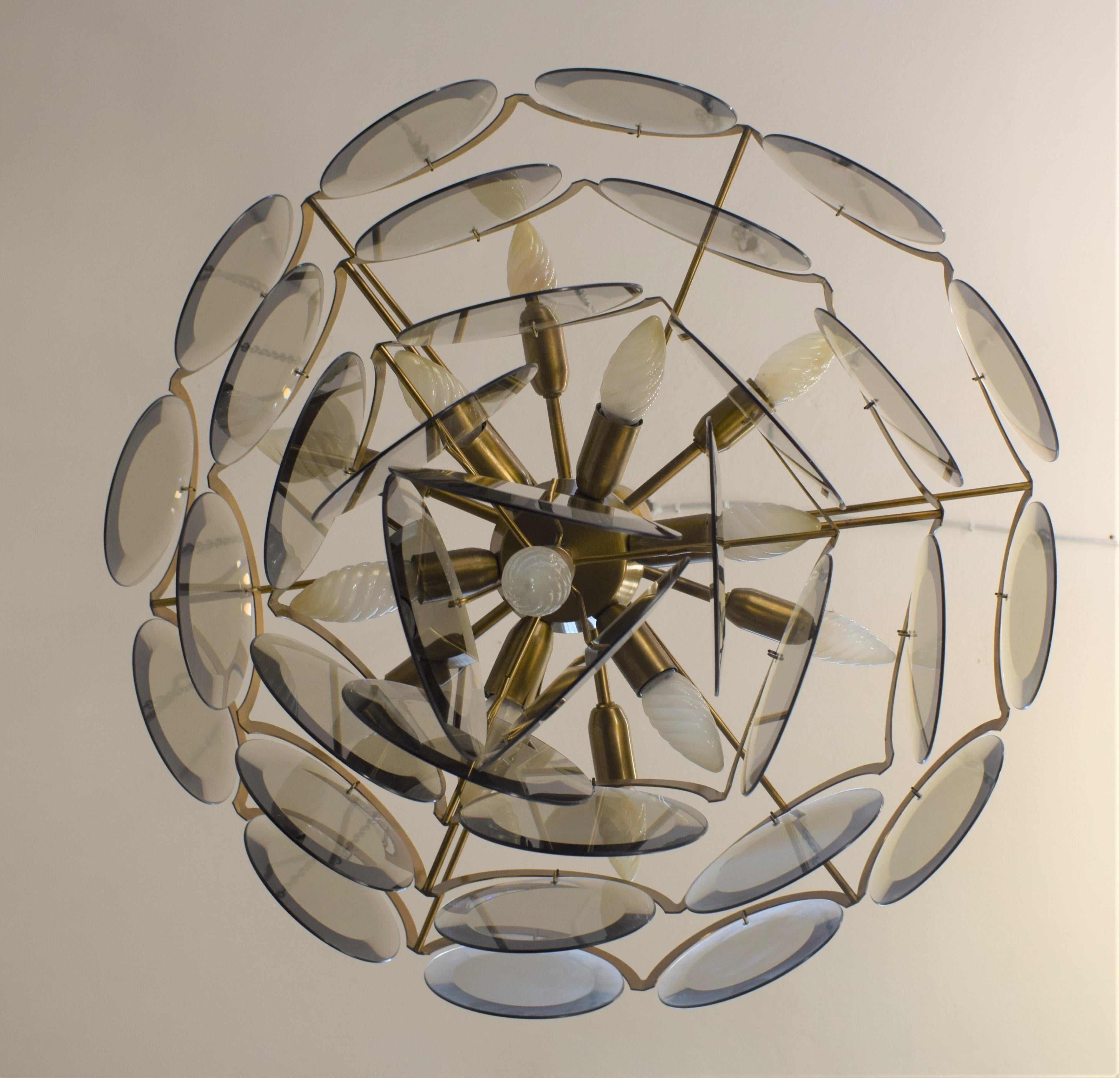 Italian chandelier by Gino Vistosi, 1960s In Good Condition In Palermo, PA