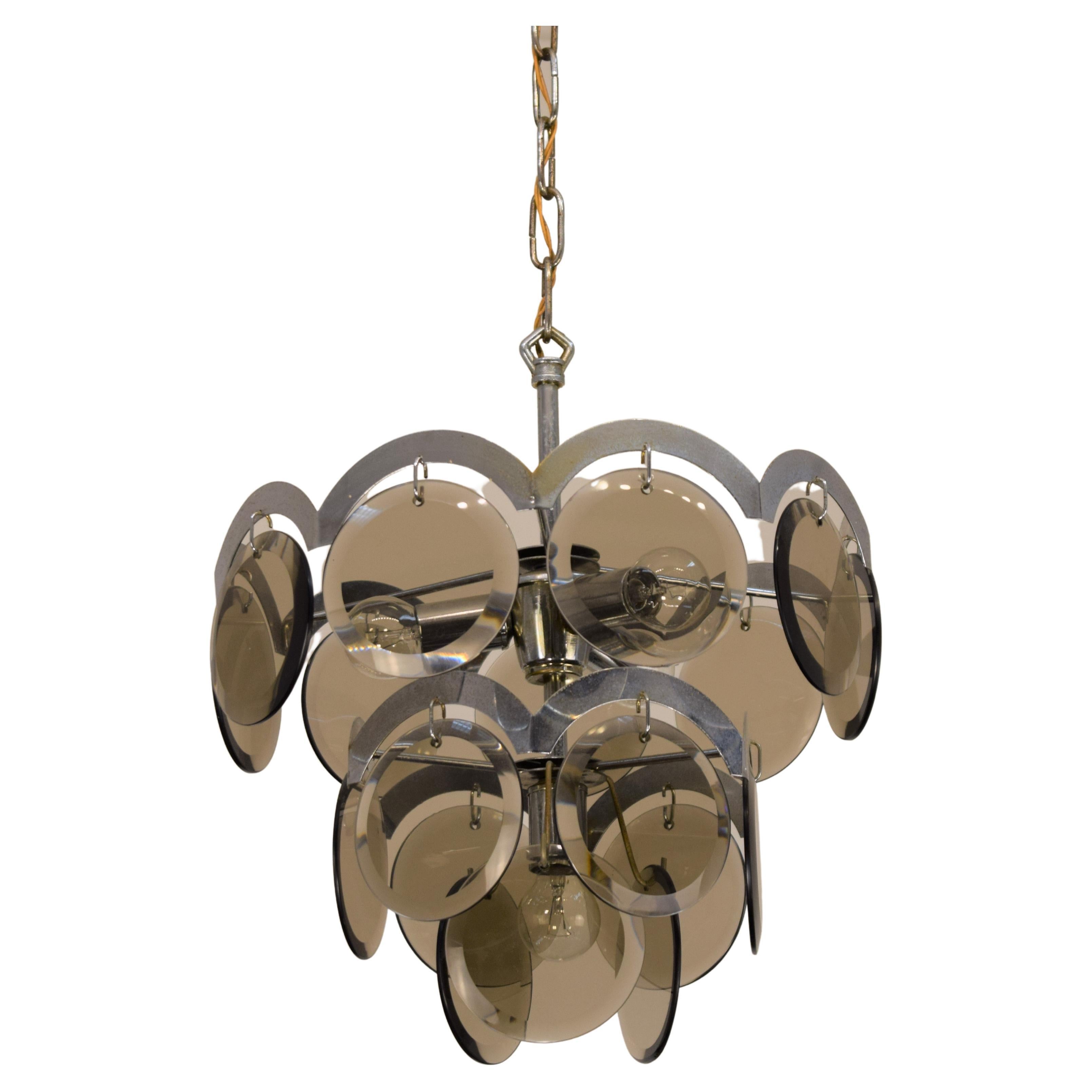 Italian Chandelier by Gino Vistosi, 1960s For Sale