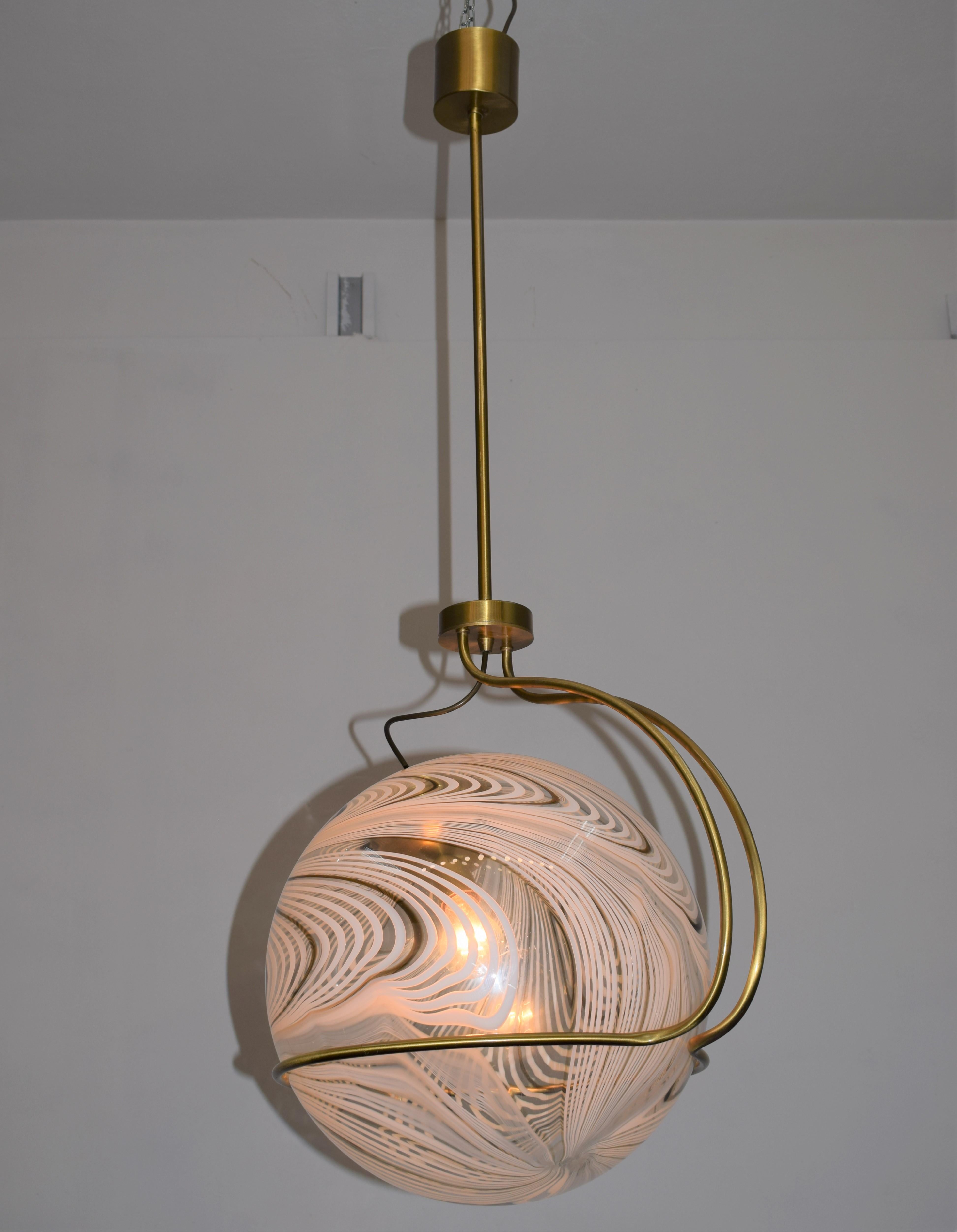 Italian chandelier by Lino Tagliapietra for La Murrina, 1970s.

Dimensions: H= 115 cm; W= 38 cm; D= 48 cm.