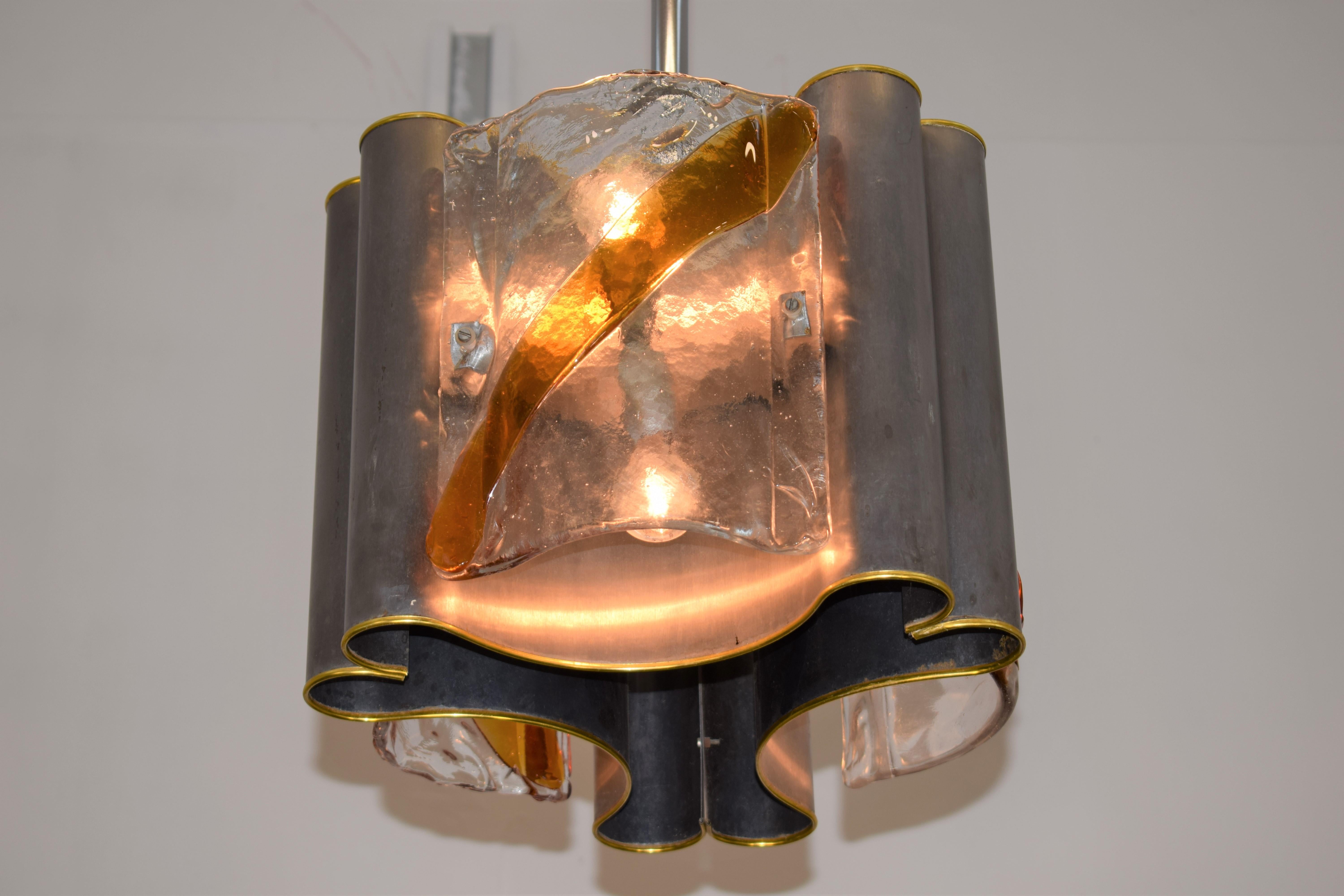 Lustre italien par Toni Zuccheri pour Mazzega, années 1970 En vente sur ...