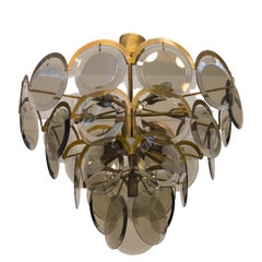 Italian chandelier by Vistosi, 1960s.