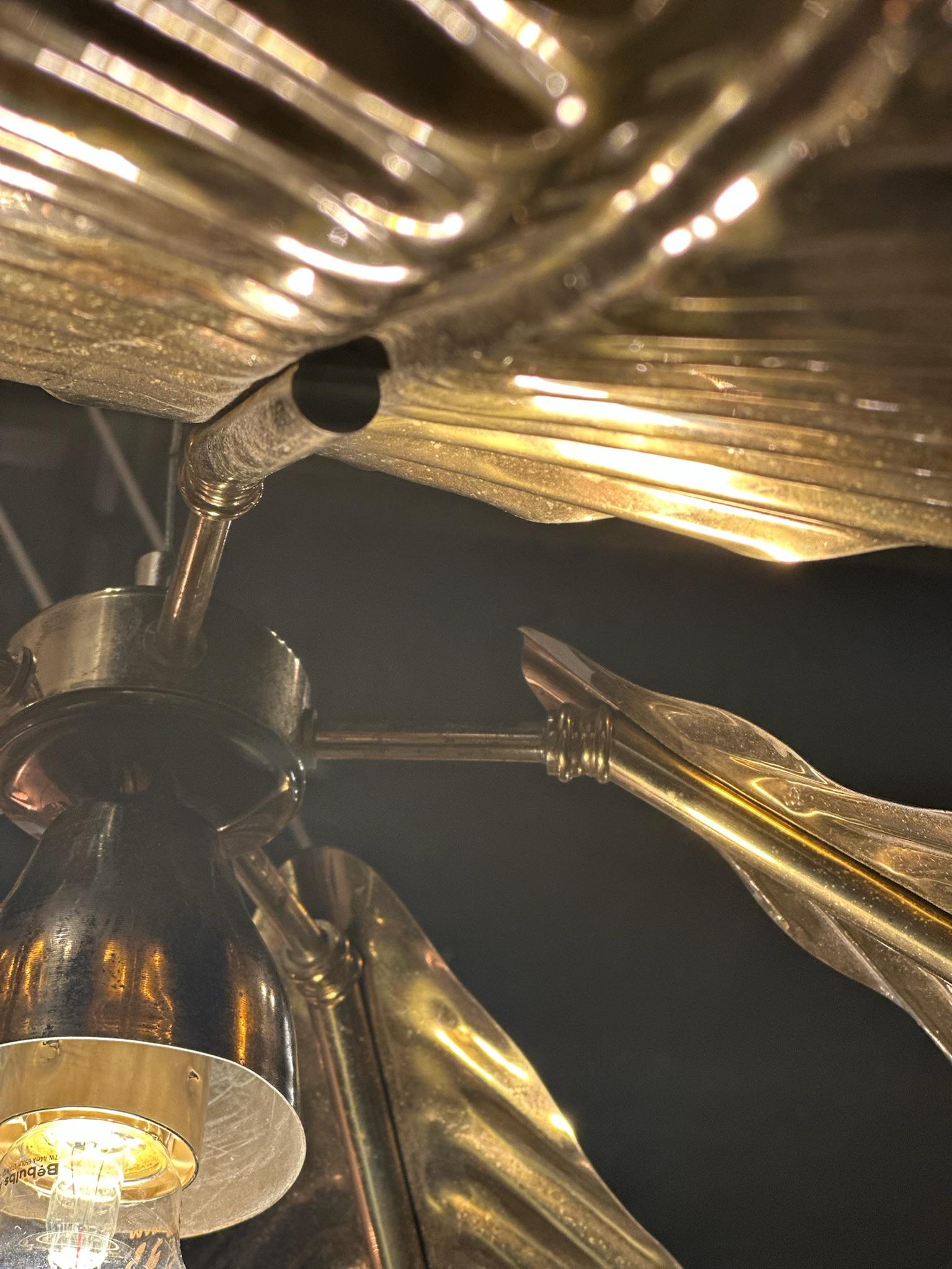 Italian chandelier from the 70's In Good Condition For Sale In SAINT-OUEN-SUR-SEINE, FR
