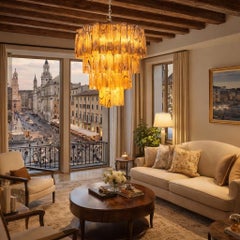Italian Chandelier in Murano Glass