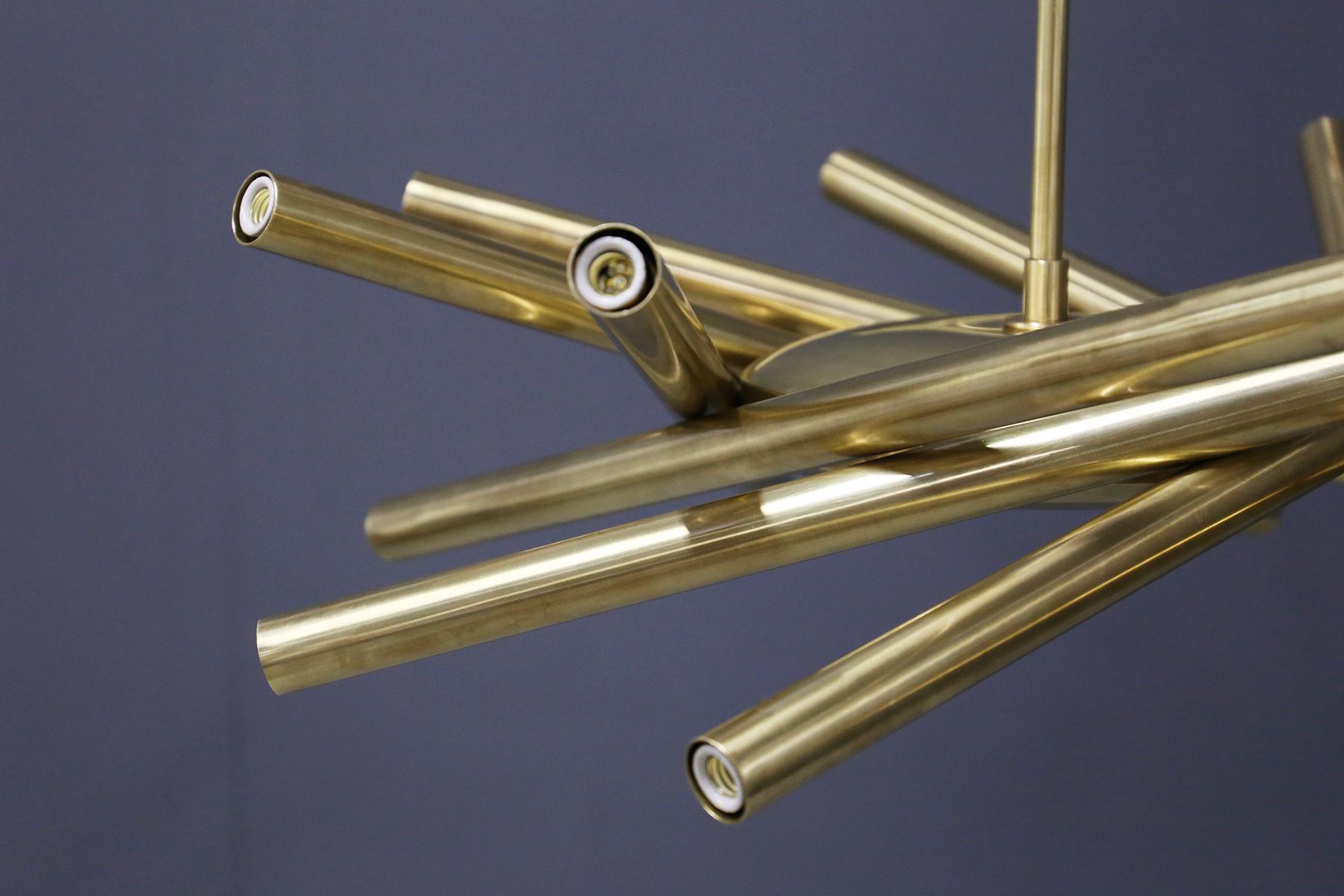 Contemporary Italian Chandelier in Midcentury Style