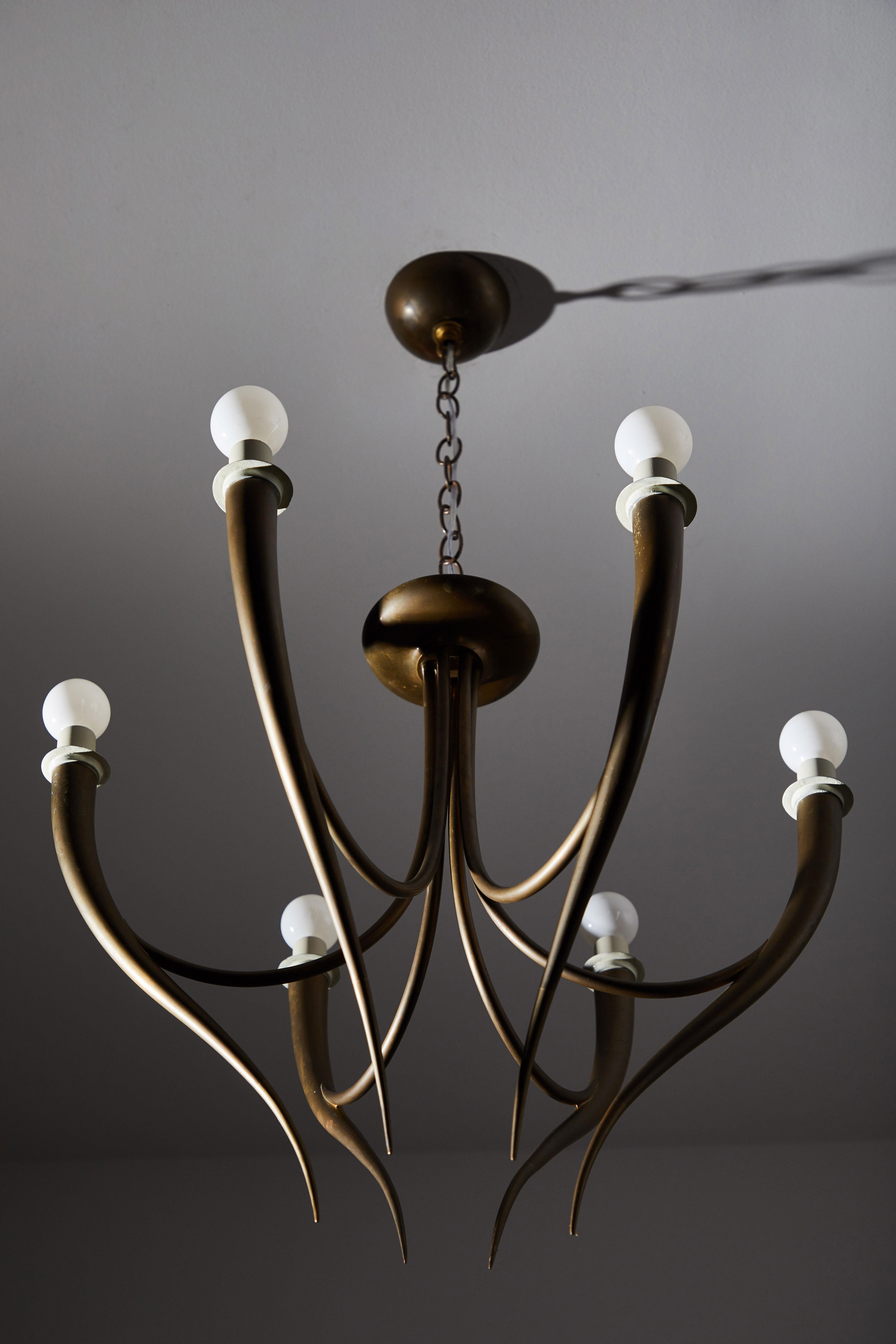 Italian Chandelier in the Style of Gio Ponti 5