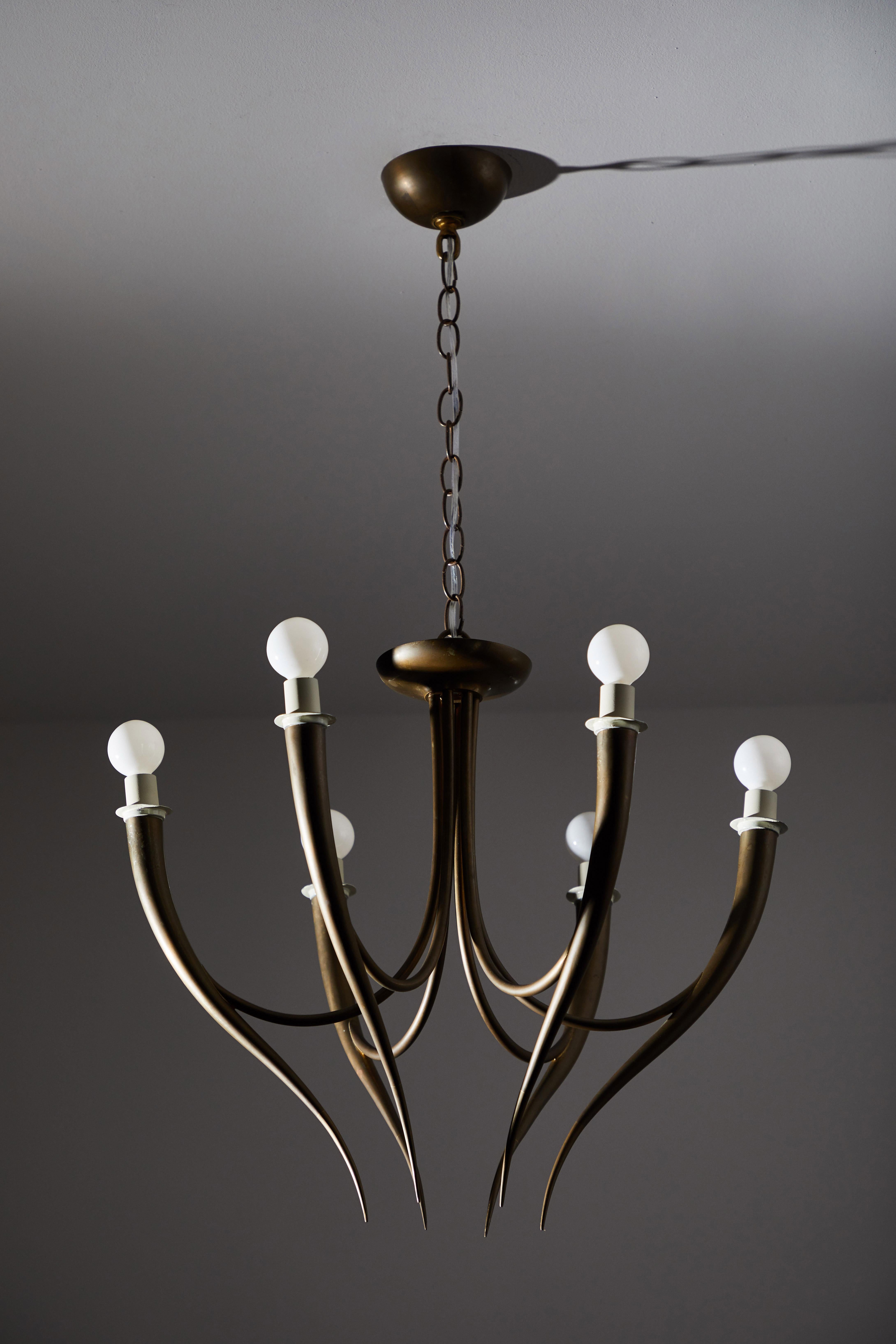Italian Chandelier in the Style of Gio Ponti 7