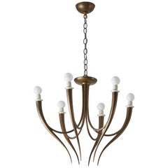 Italian Chandelier in the Style of Gio Ponti