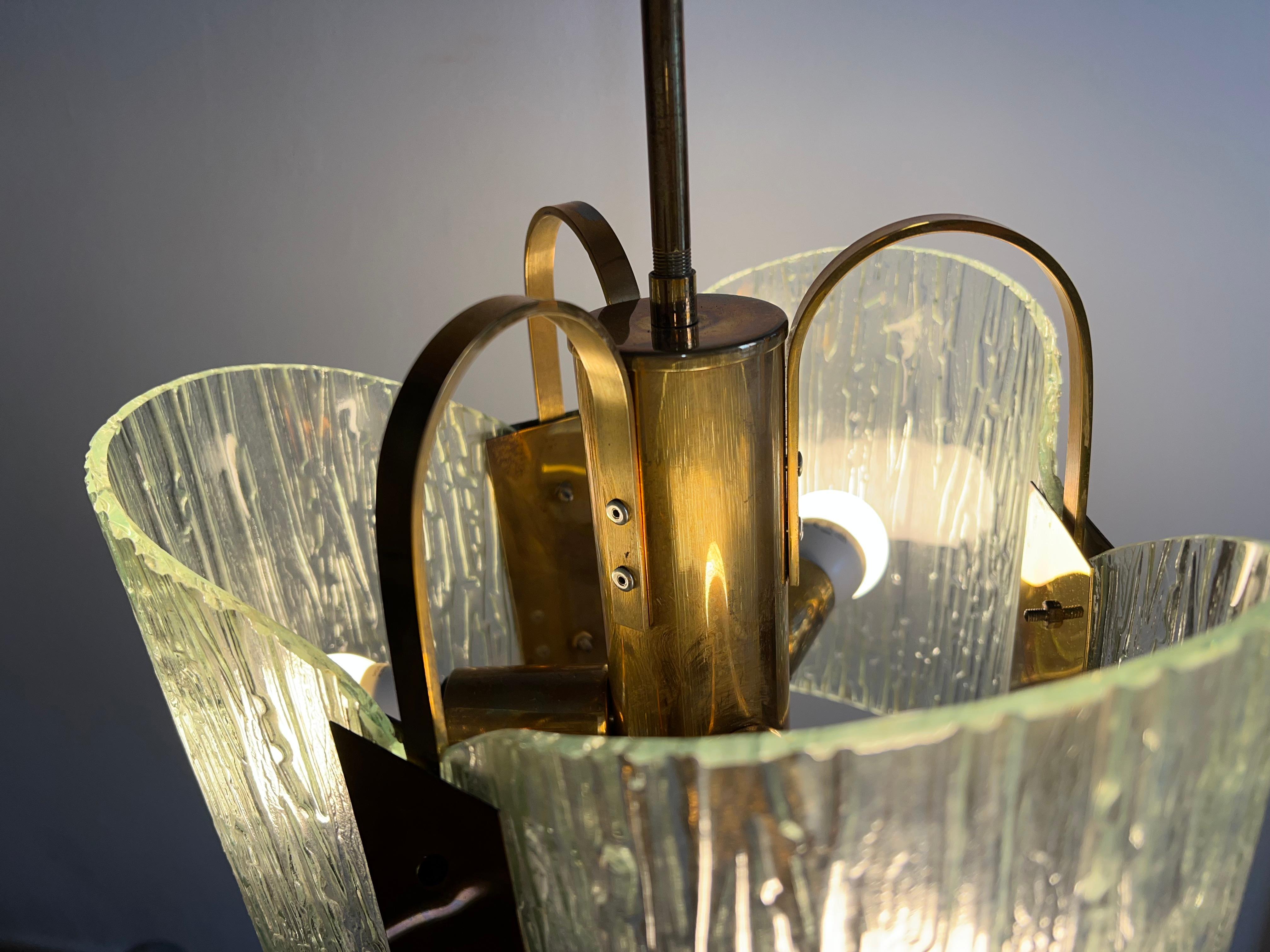 Lampadario italiano in stile Max Ingrand, 1970. in vendita 6