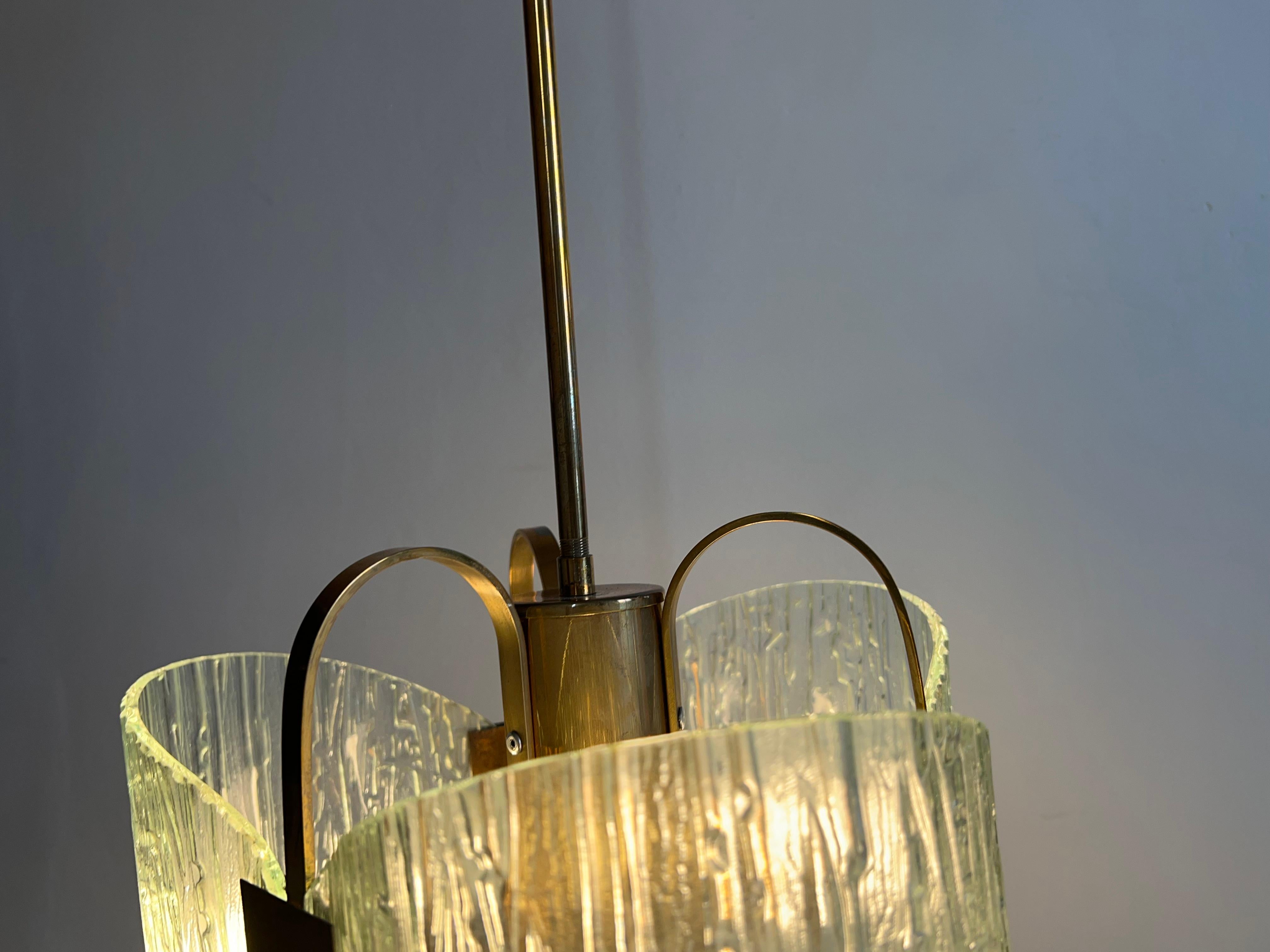 Lampadario italiano in stile Max Ingrand, 1970. in vendita 8