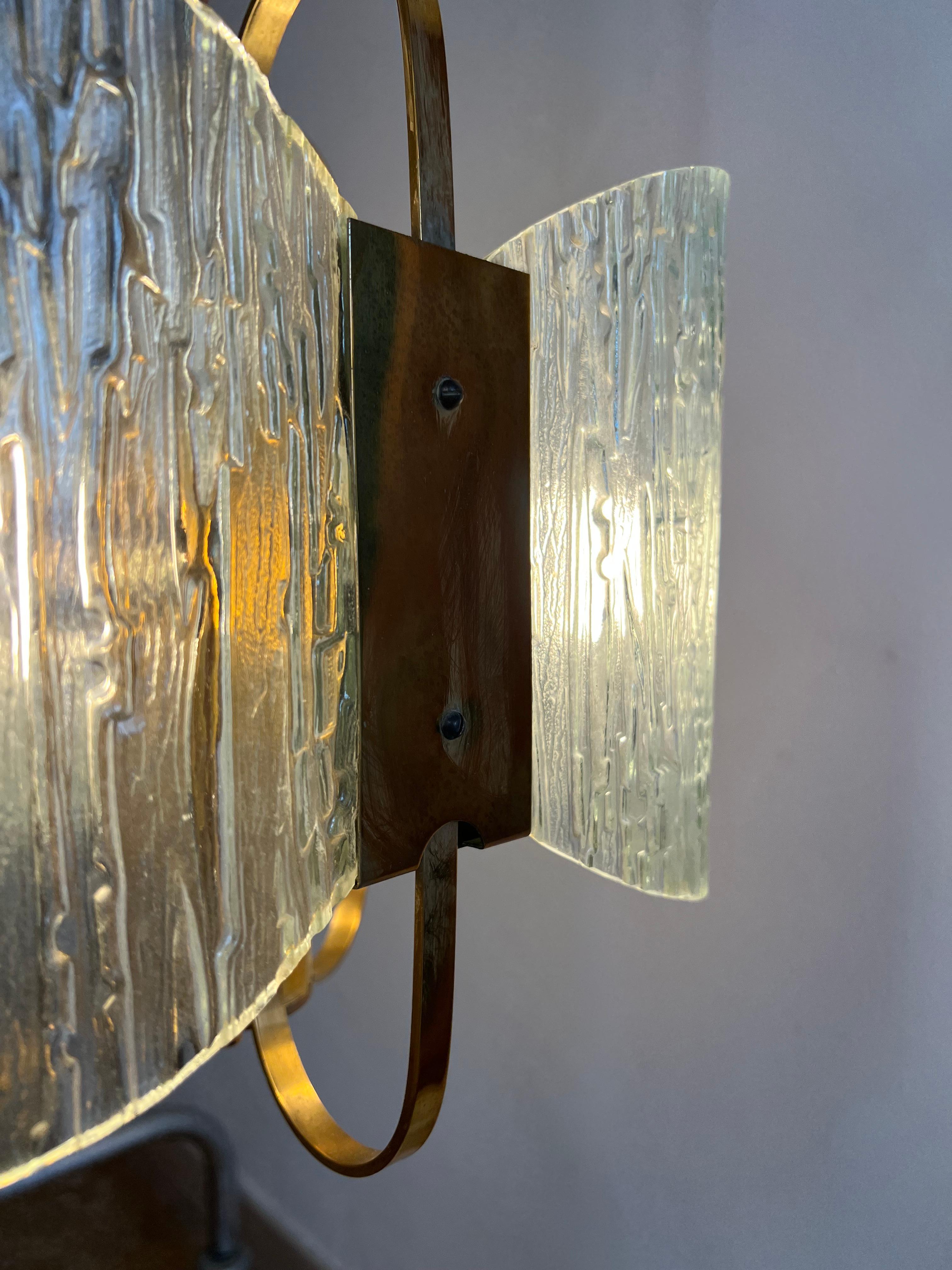Lampadario italiano in stile Max Ingrand, 1970. in vendita 9