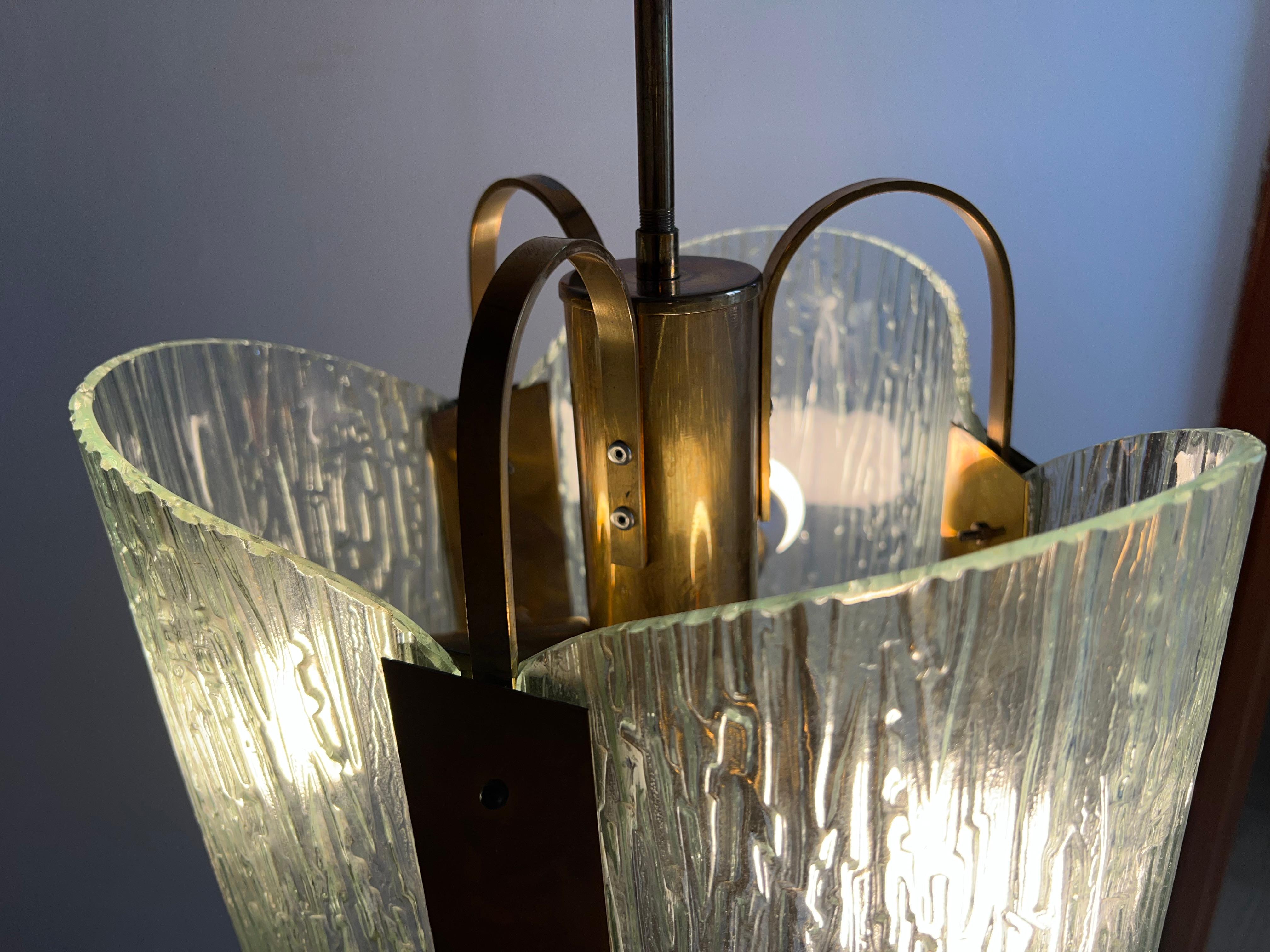 Lampadario italiano in stile Max Ingrand, 1970. in vendita 10
