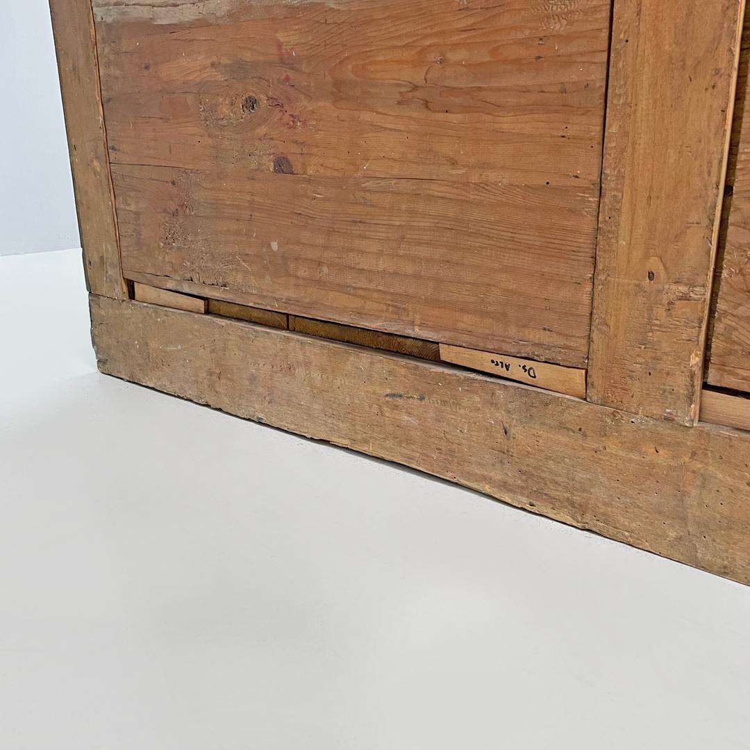 Italian Charles X style two-door wooden wardrobe with decorations, early 1800s For Sale 15