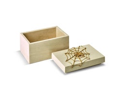 Italian Charlotte's Web Box in Travertino Navona by Giansanti Home