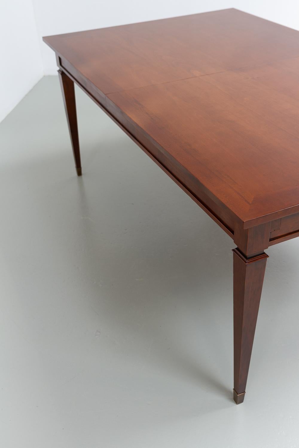 Italian Cherry Extendable Dining Table by Annibale Colombo, late 20th Century. 1