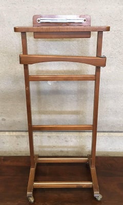 Italian Cherry Valet Stand Dressboy in the Manner of Fratelli Reguitti, 1960s