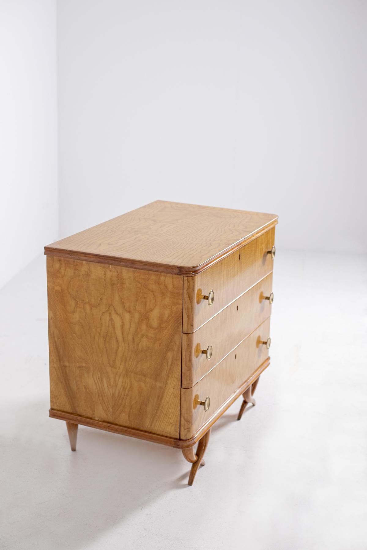 Mid-Century Modern Italian Chest of Drawers by Paolo Buffa with Cornocopies, 1950s