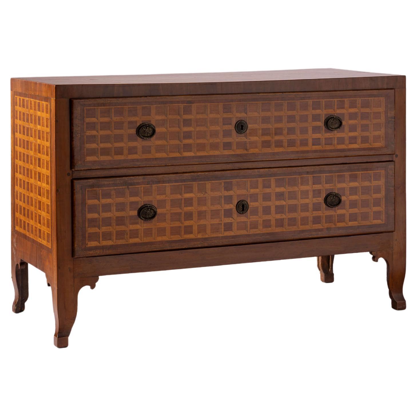 Italienische Kommode, Emilia, Mitte/Ende 18. im Angebot