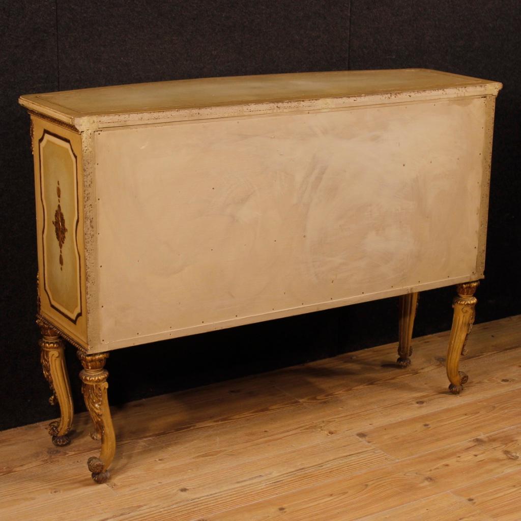 Italian Chest of Drawers in Lacquered and Giltwood from 20th Century 5