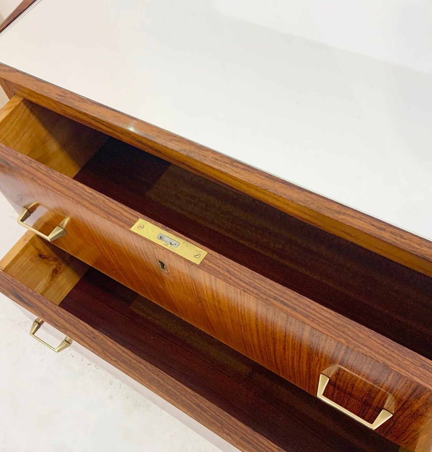 Italian Chest Of Drawers With Mirror Top At 1stdibs