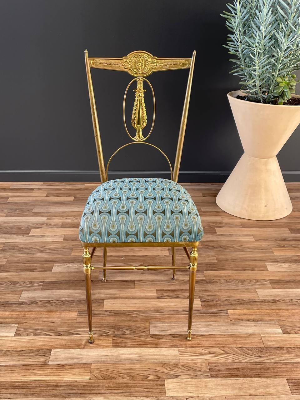 Other Italian Chiavari Brass Accent Chair For Sale