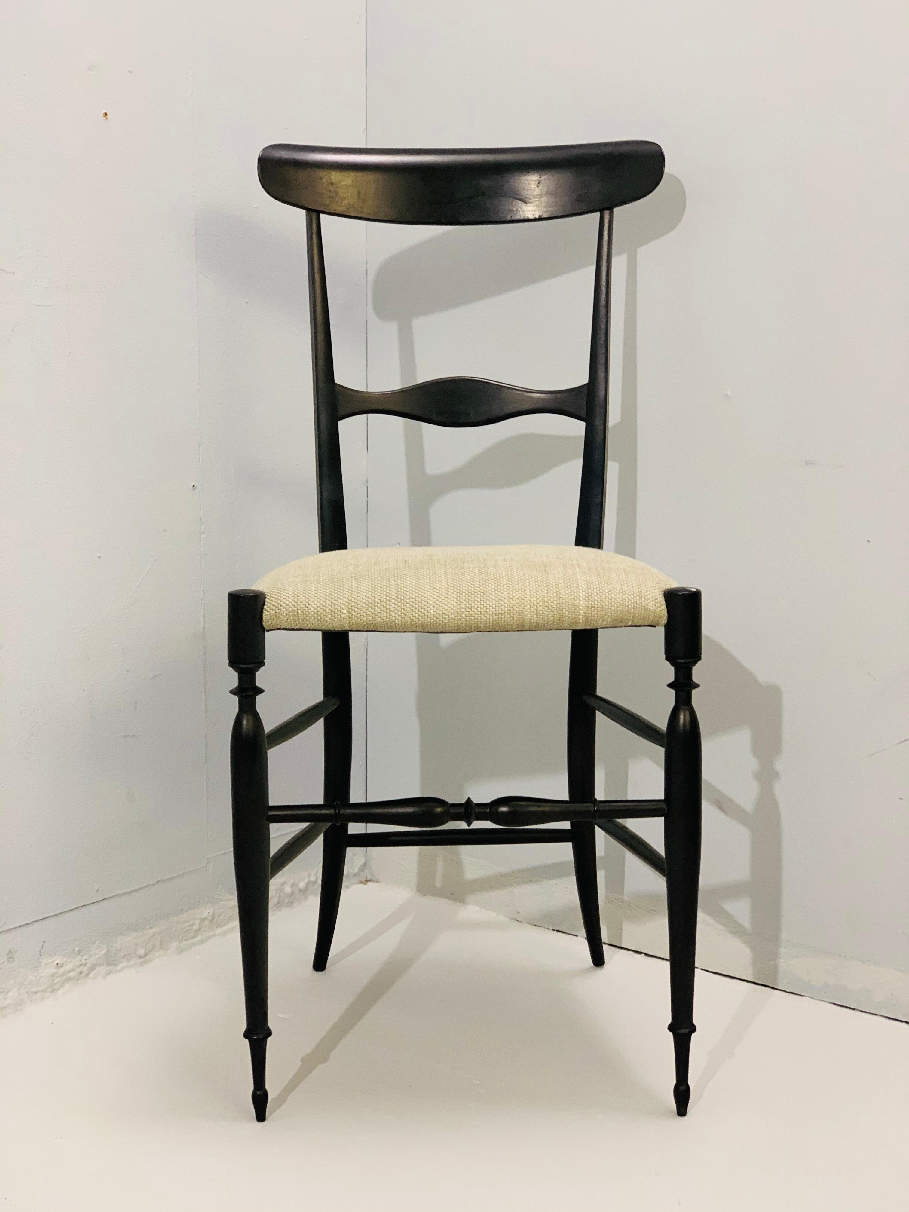 20th Century Mid-Century Modern Ialian Chiavari Chairs, circa 1950