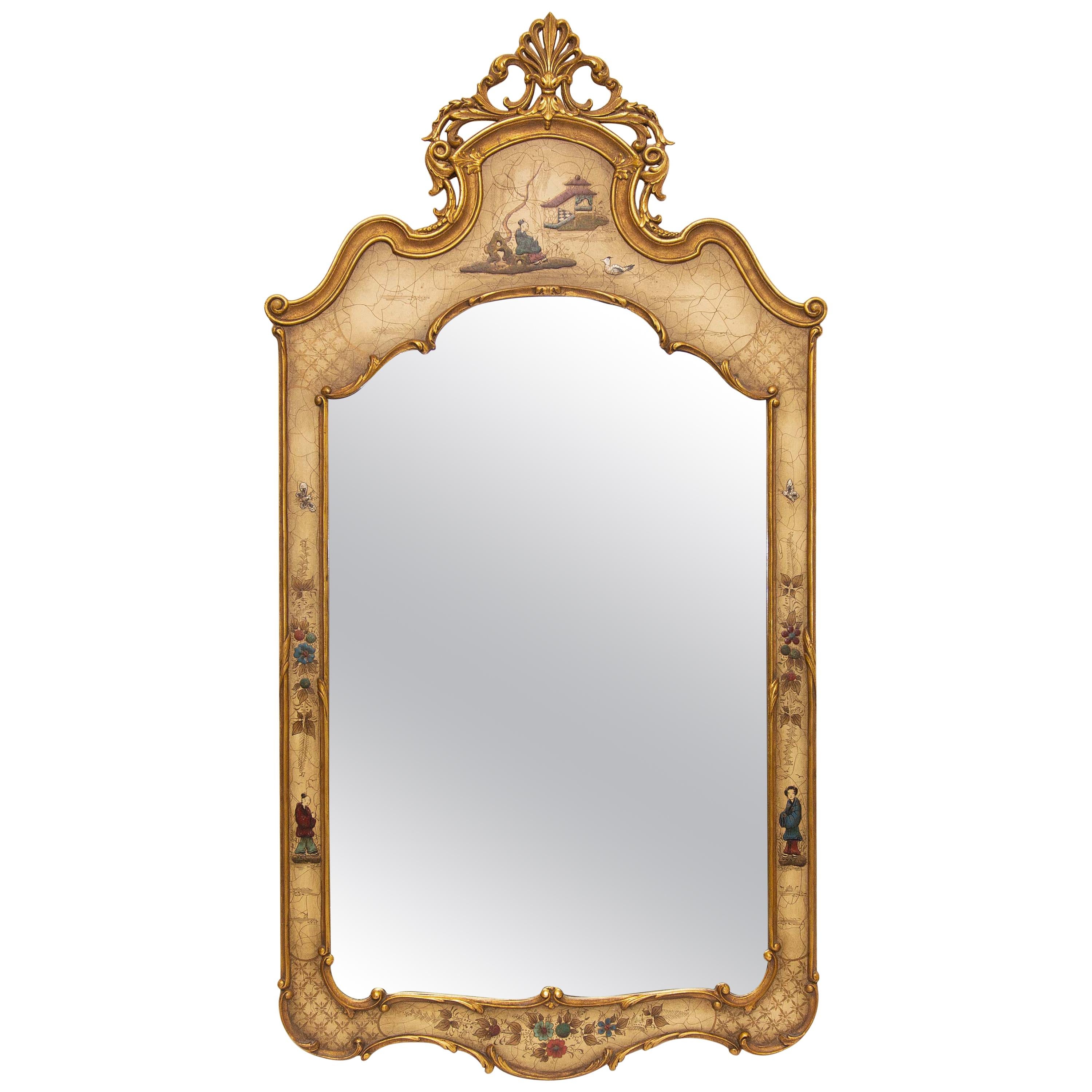 Italian Chinoiserie Gilt Mirror