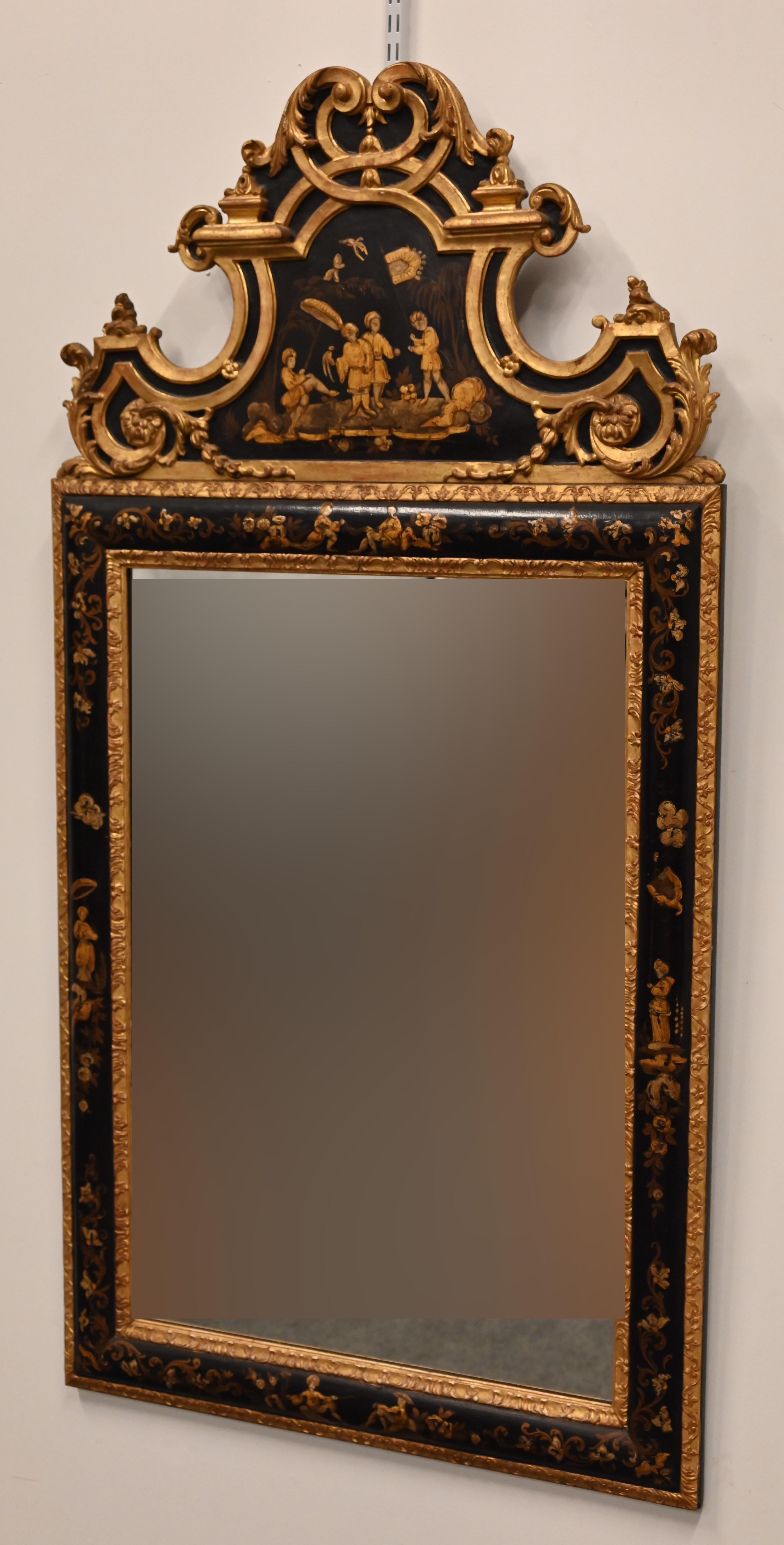 Italian Chinoiserie Mirror, 1920s In Good Condition In Hamburg, PA