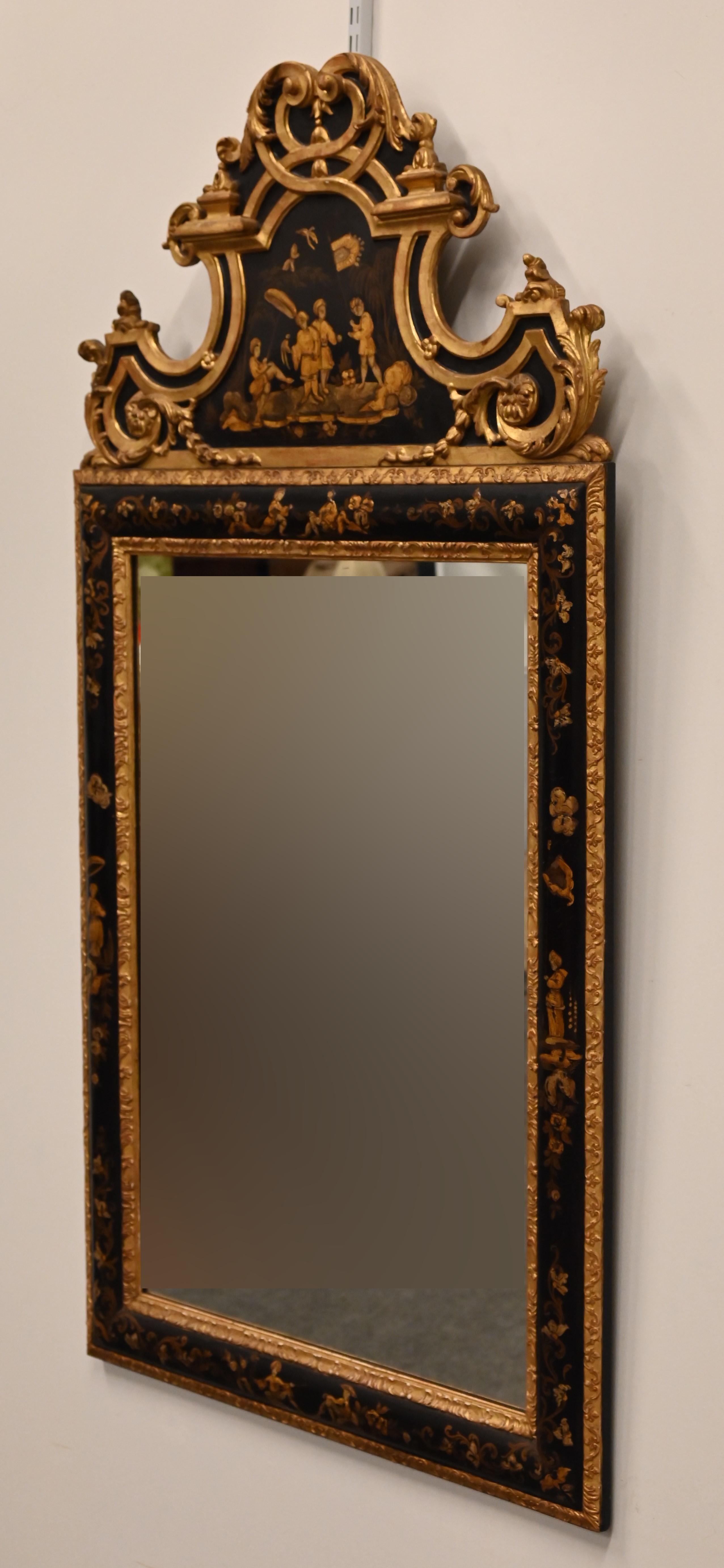 Early 20th Century Italian Chinoiserie Mirror, 1920s