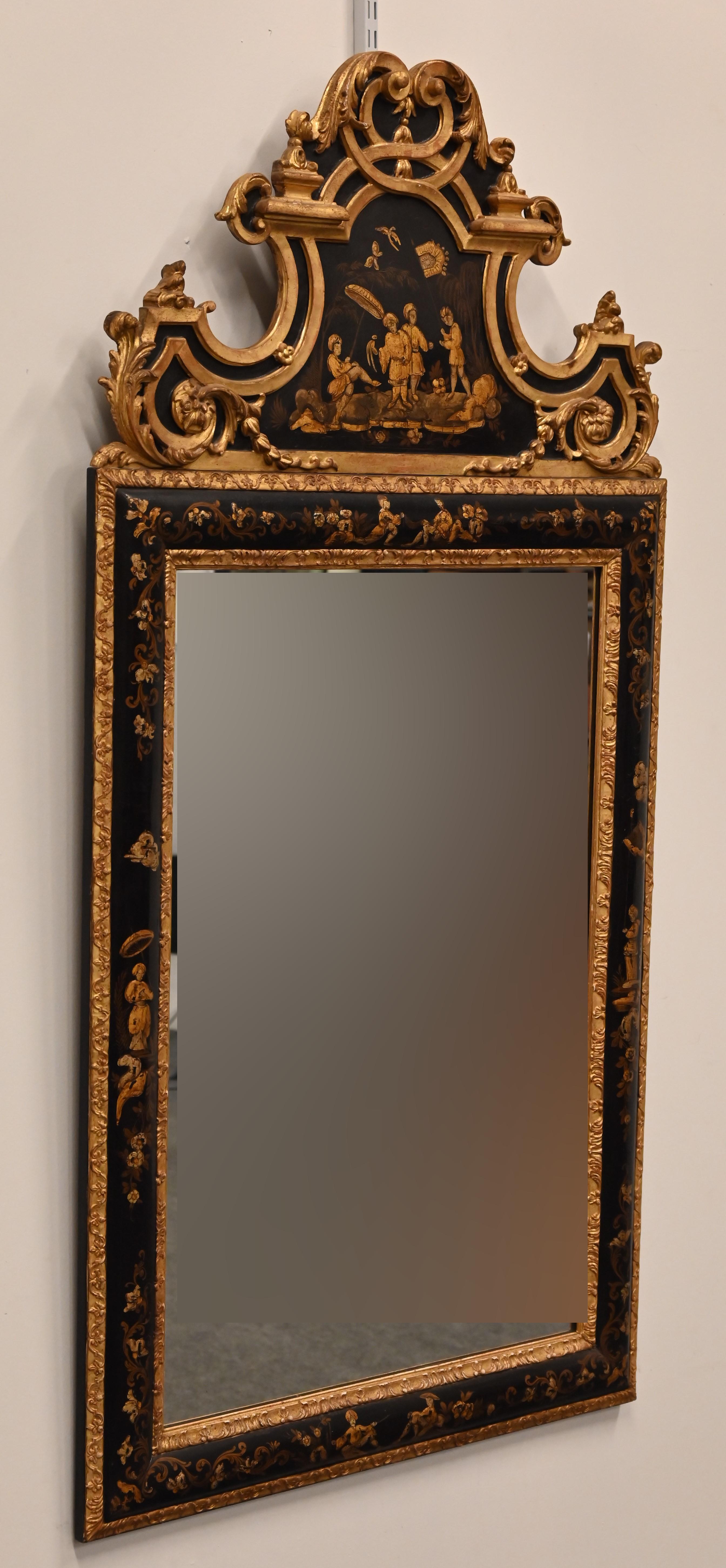 Italian Chinoiserie Mirror, 1920s 1